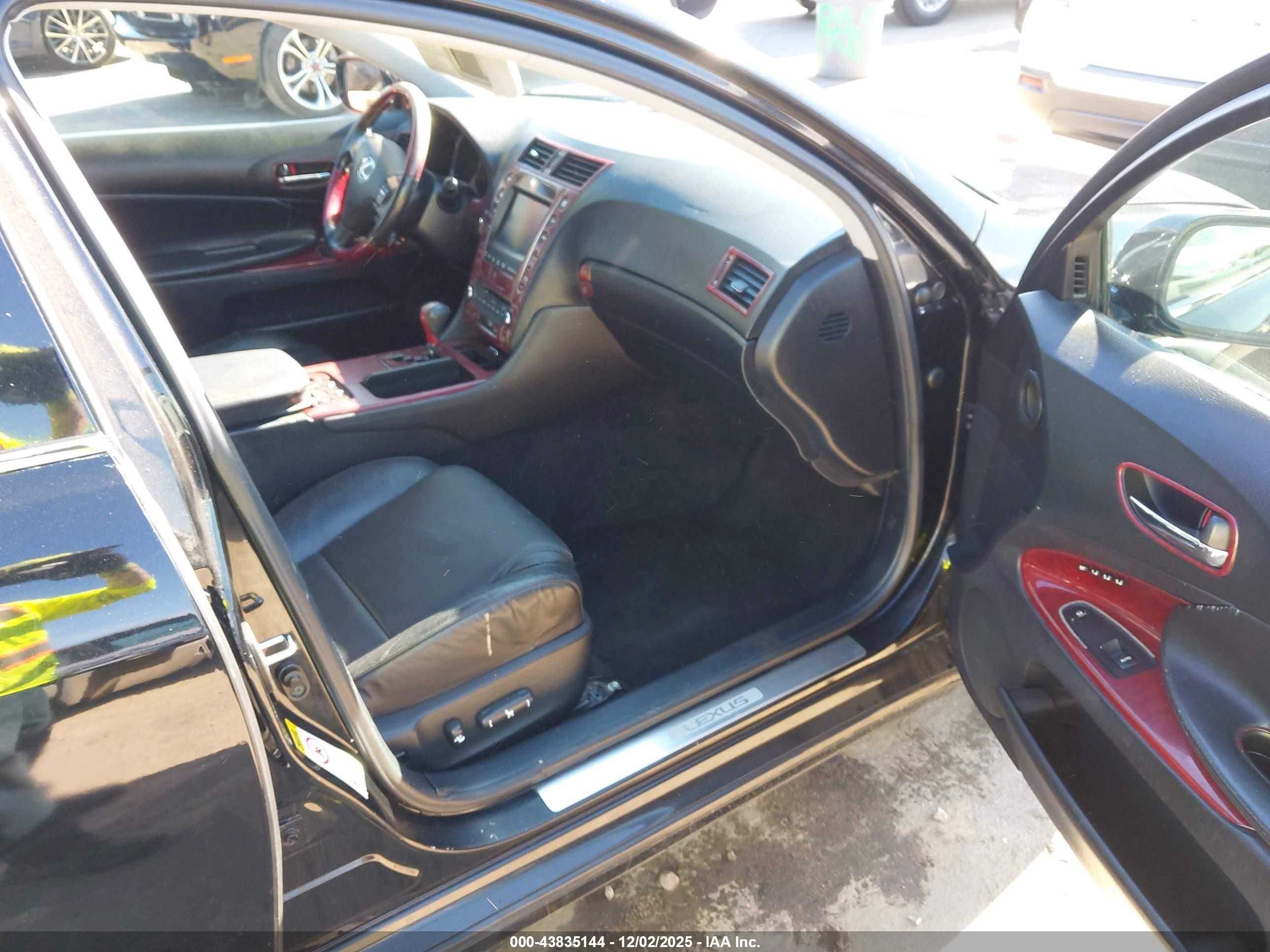 2007 Lexus Gs 450h   Черный vin: JTHBC96S275007511