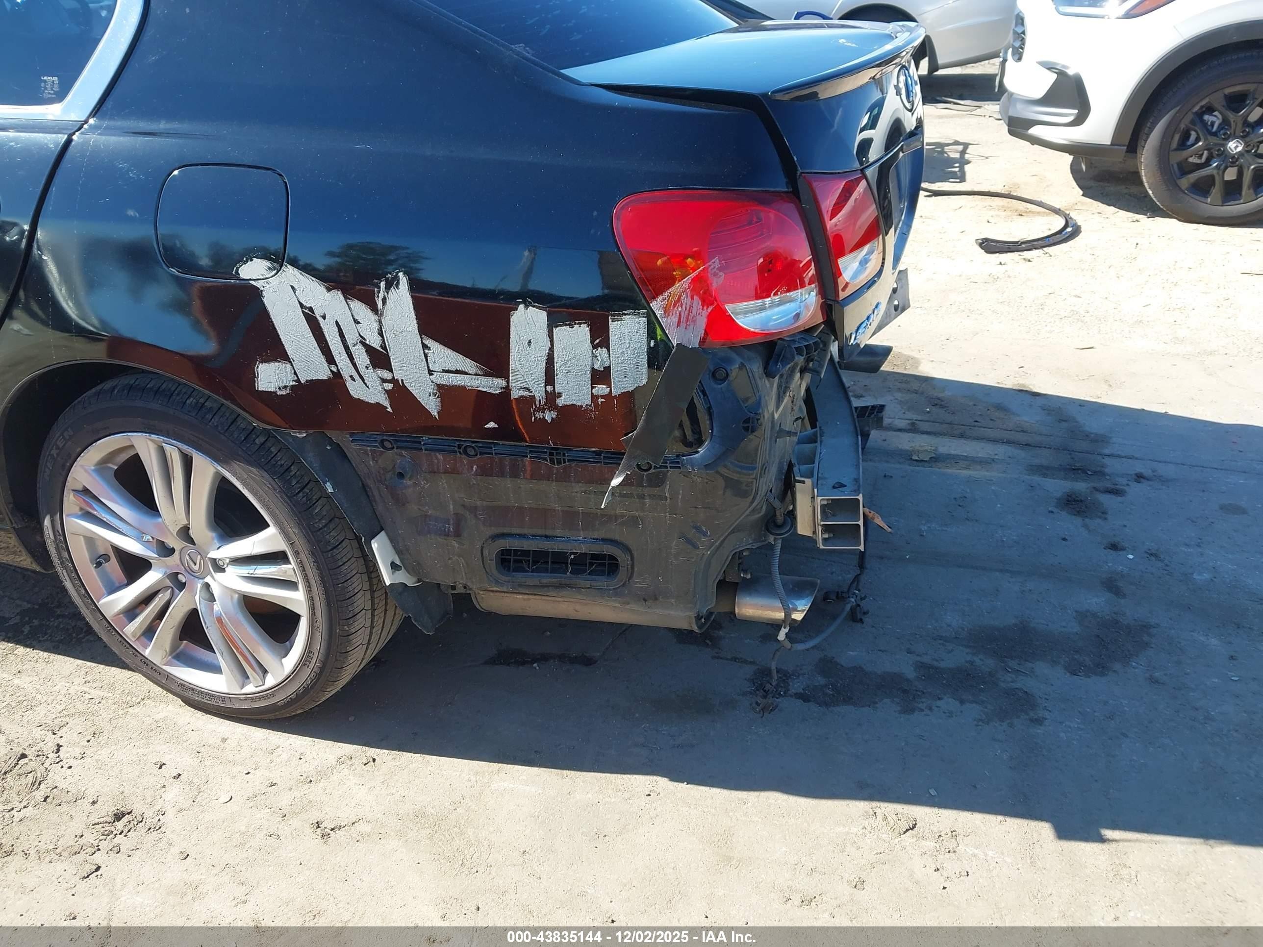 2007 Lexus Gs 450h   Черный vin: JTHBC96S275007511