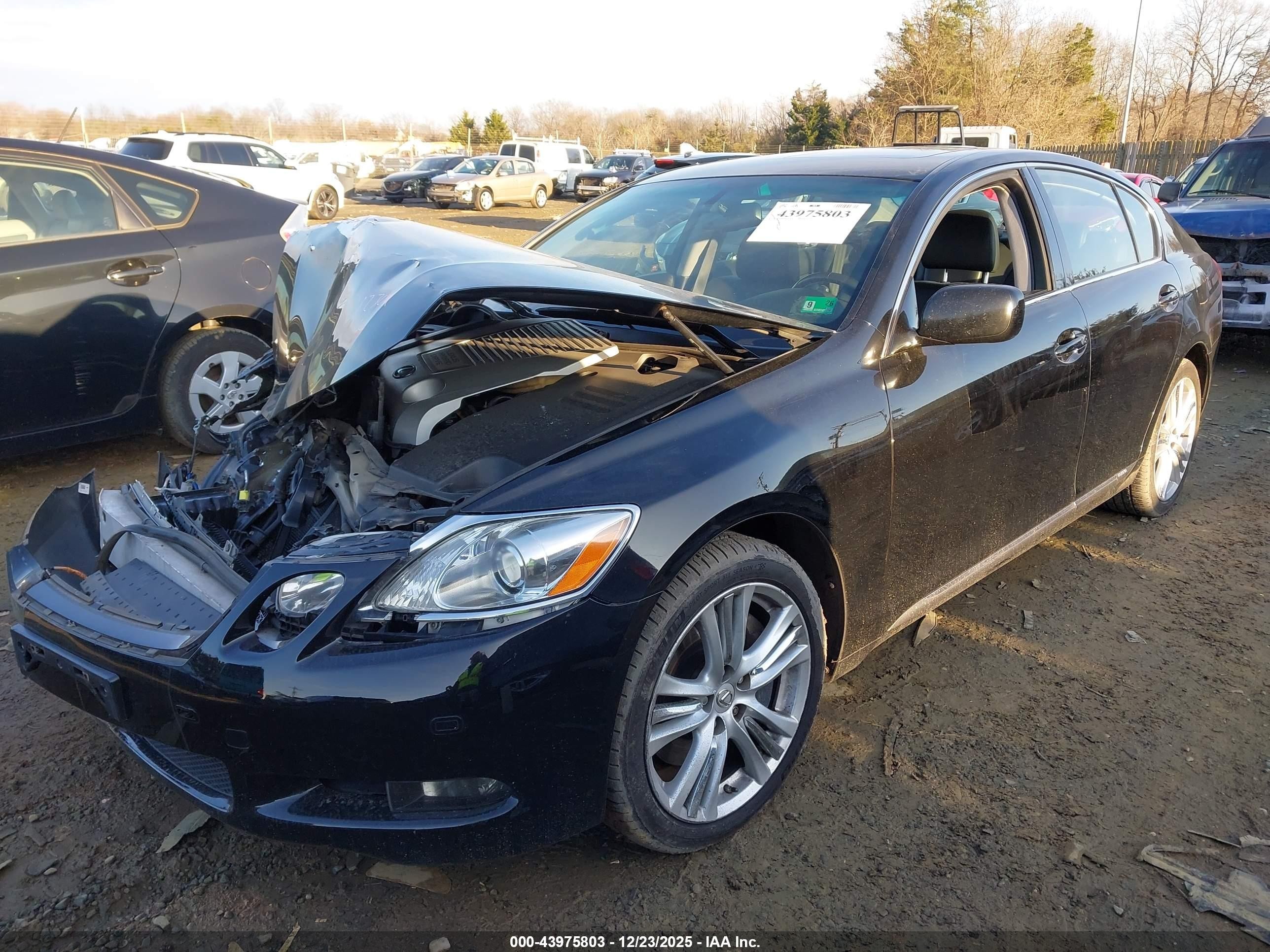 2007 Lexus Gs 450h   Black vin: JTHBC96S275009131