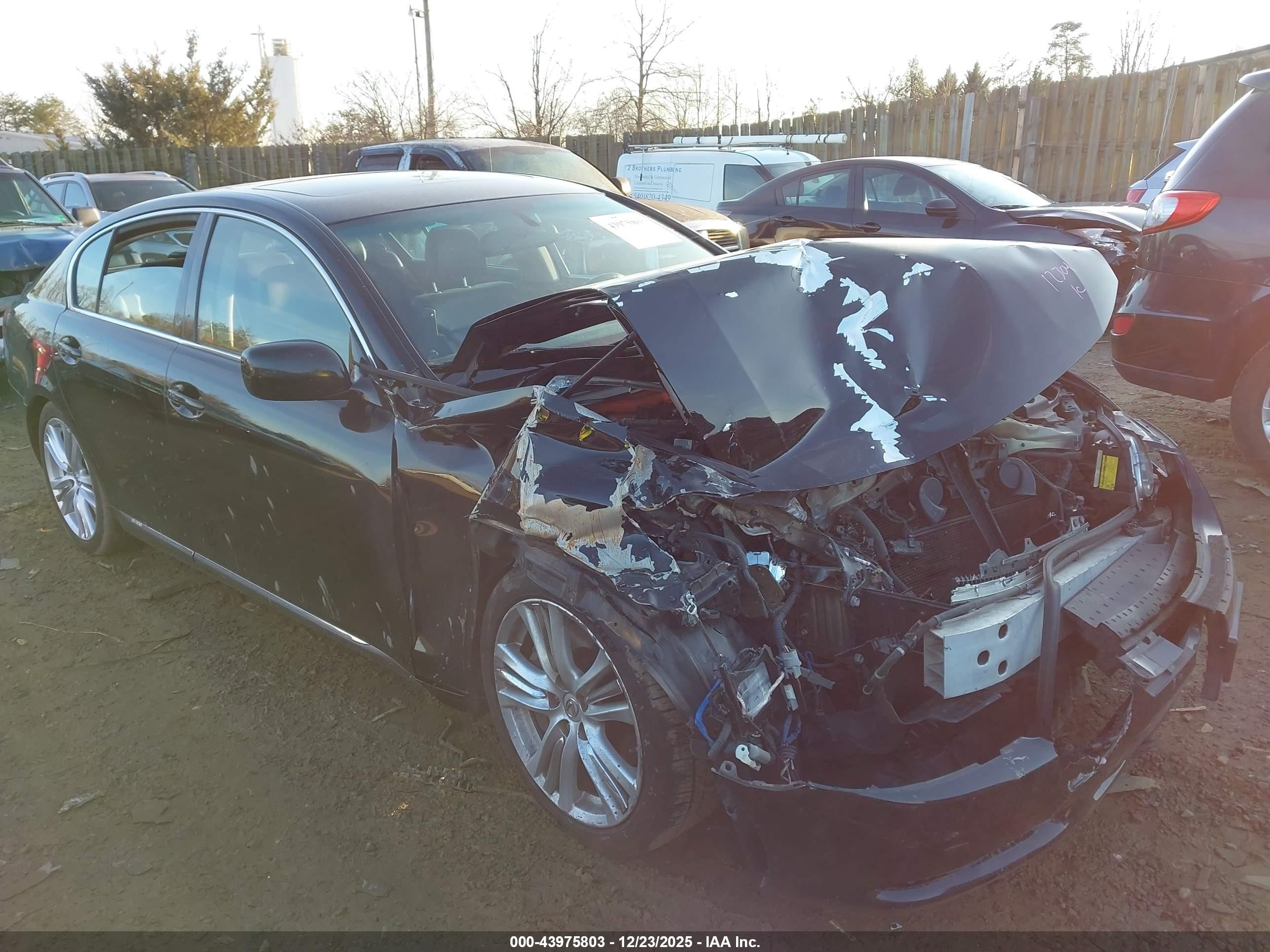 2007 Lexus Gs 450h   Black vin: JTHBC96S275009131