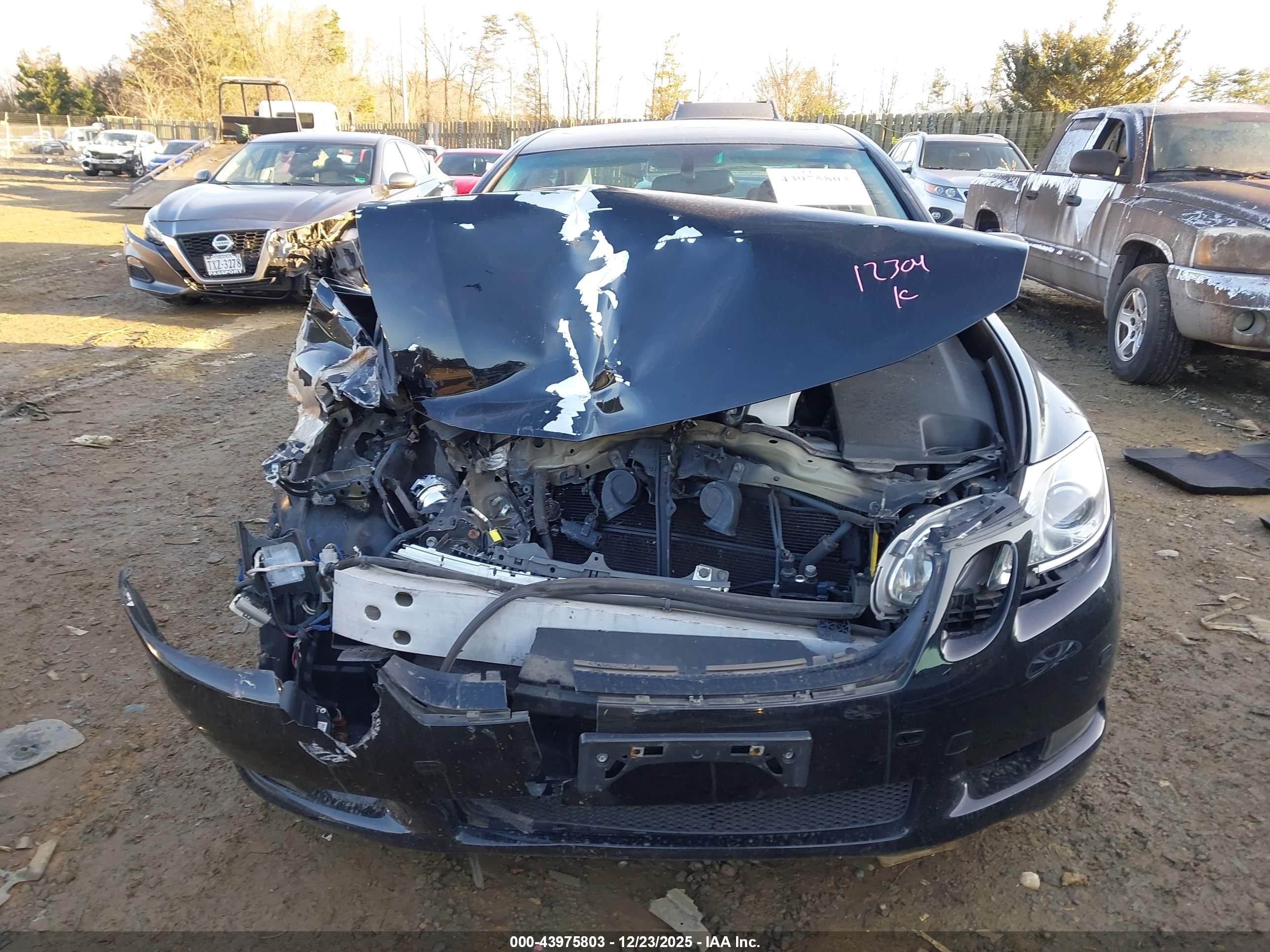 2007 Lexus Gs 450h   Black vin: JTHBC96S275009131