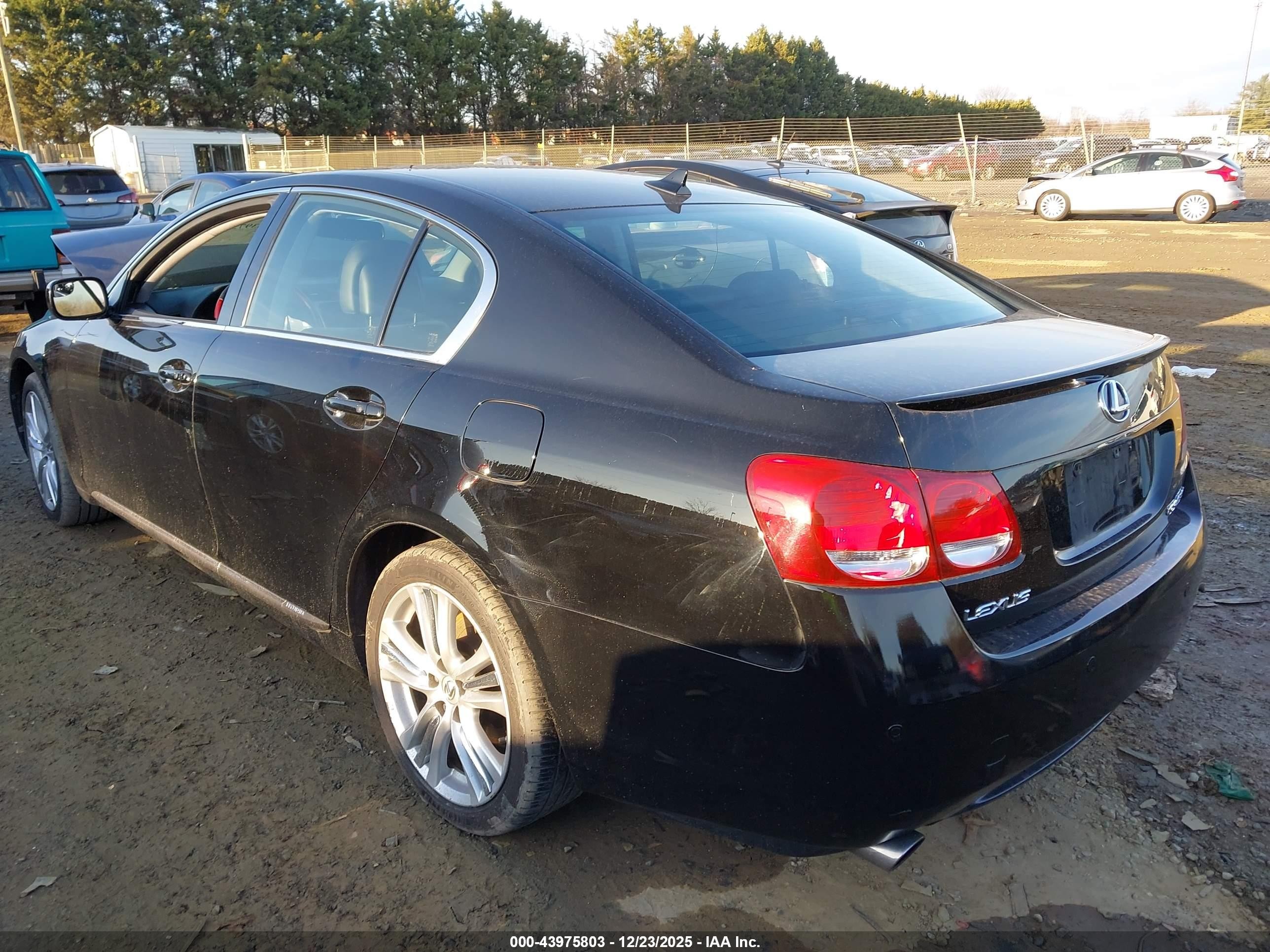 2007 Lexus Gs 450h   Black vin: JTHBC96S275009131