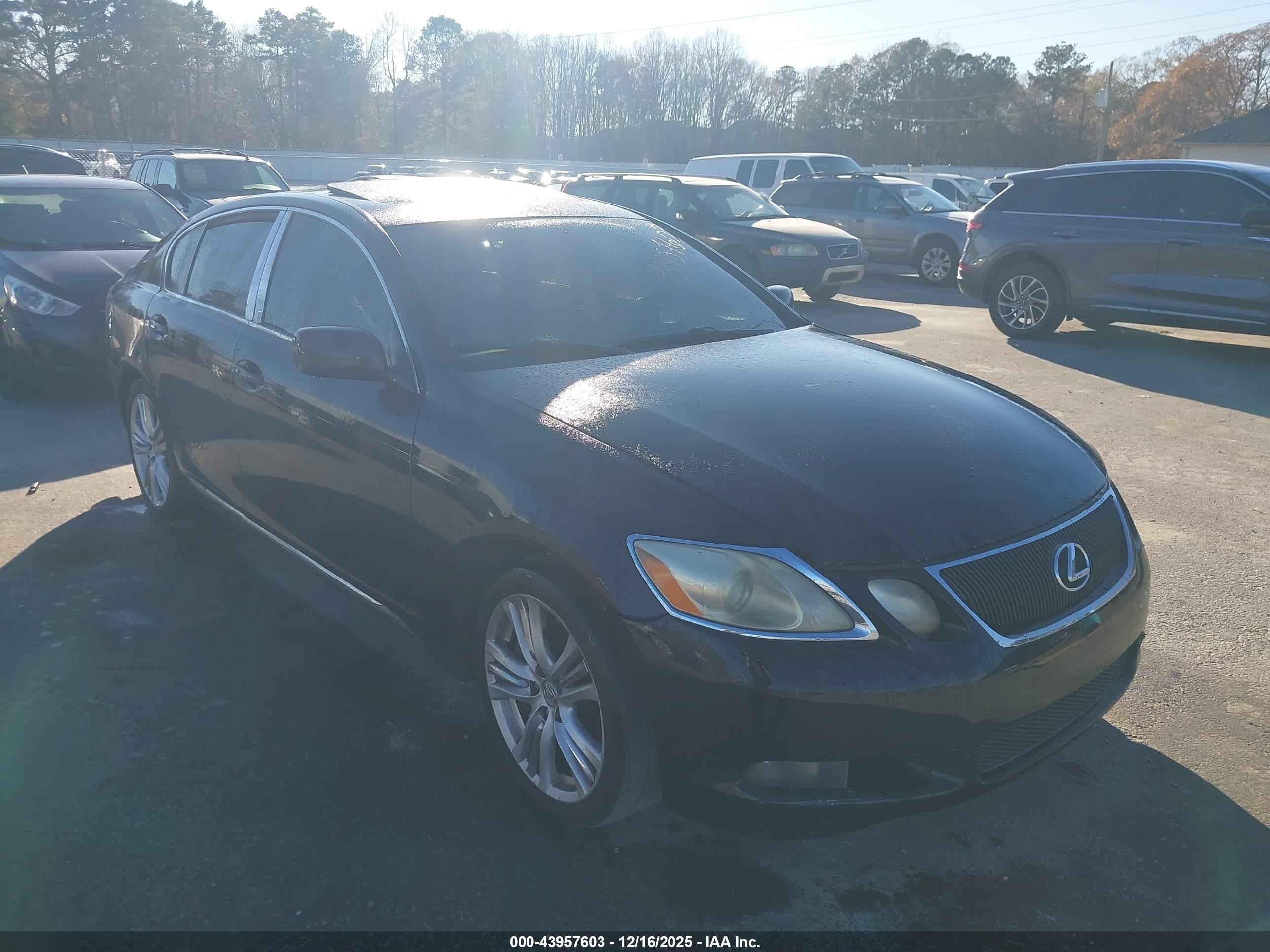 2007 Lexus Gs 450h   Черный vin: JTHBC96S275011591
