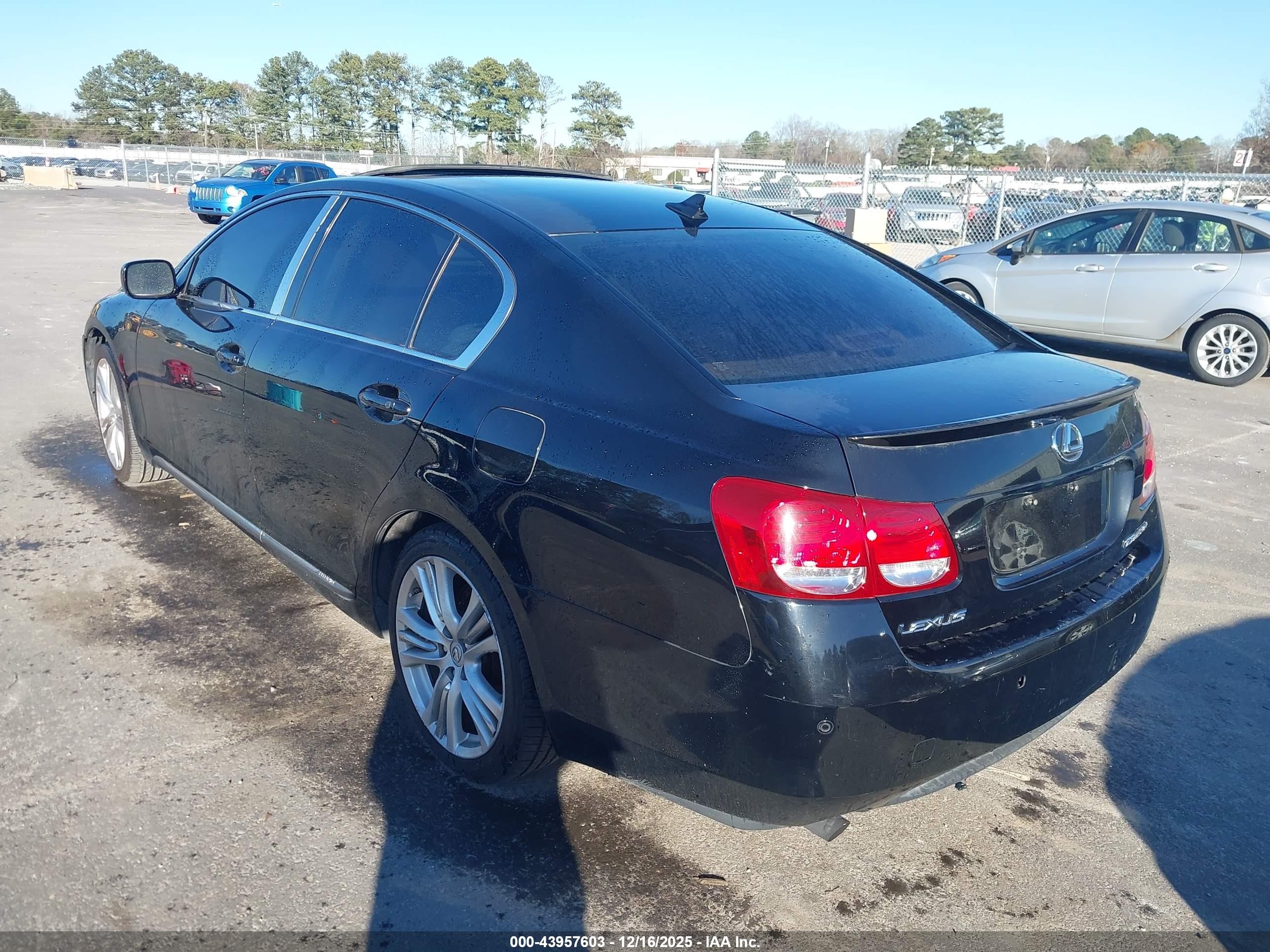 2007 Lexus Gs 450h   Черный vin: JTHBC96S275011591