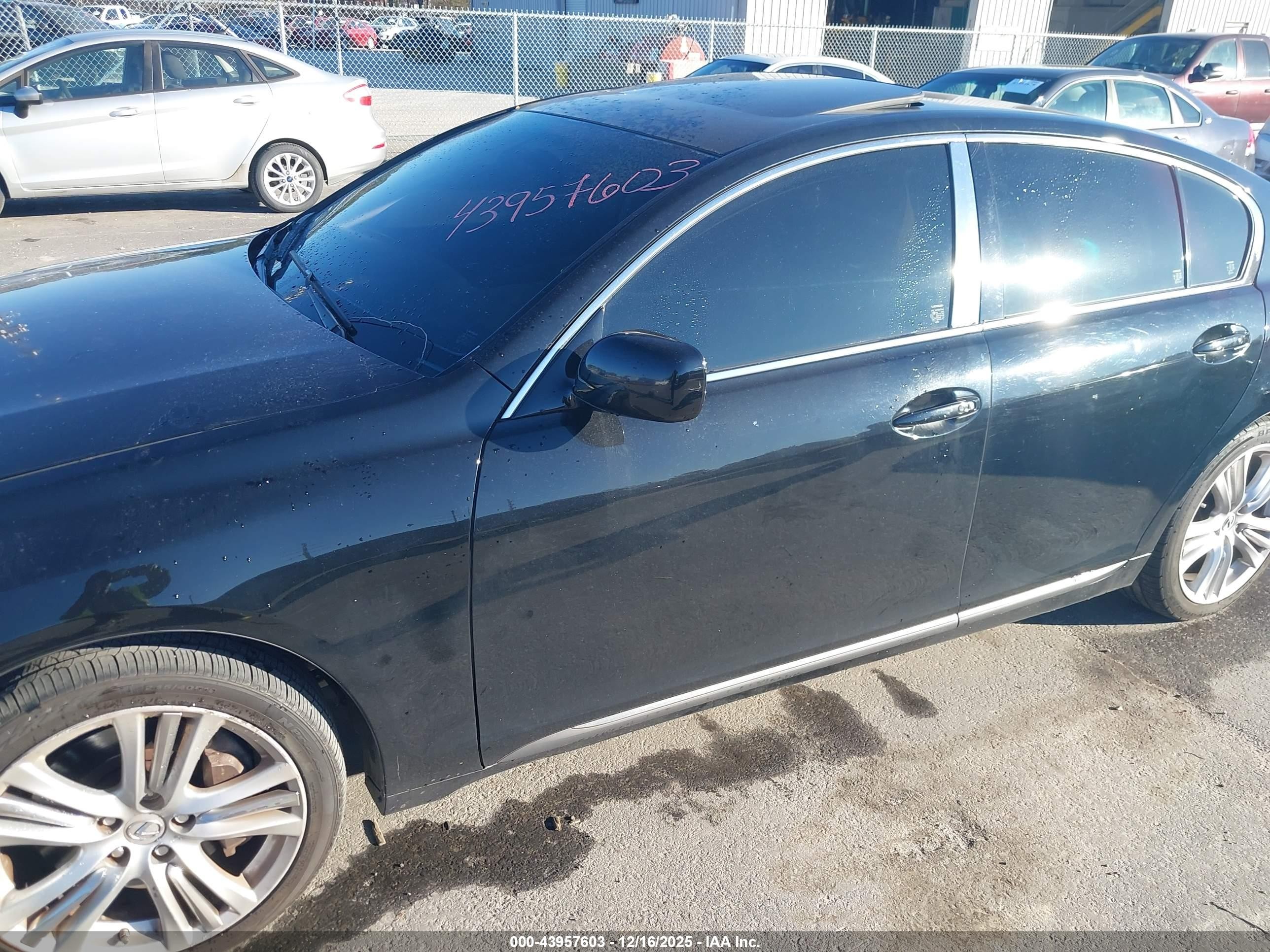 2007 Lexus Gs 450h   Черный vin: JTHBC96S275011591
