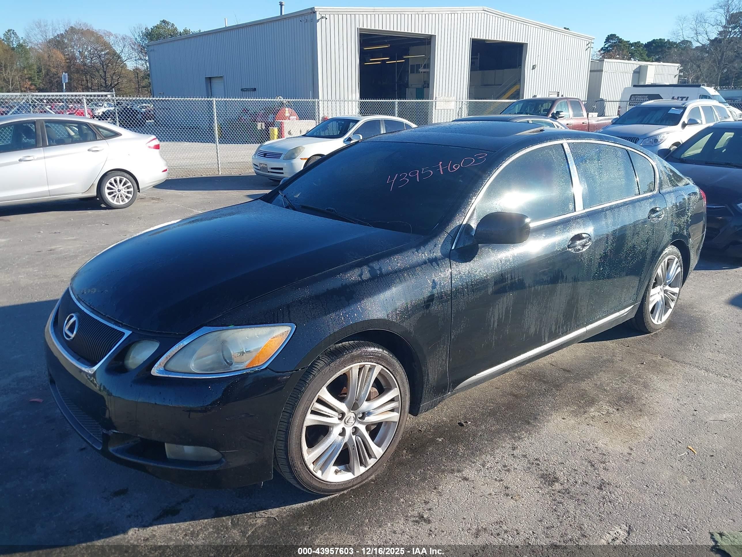 2007 Lexus Gs 450h   Черный vin: JTHBC96S275011591