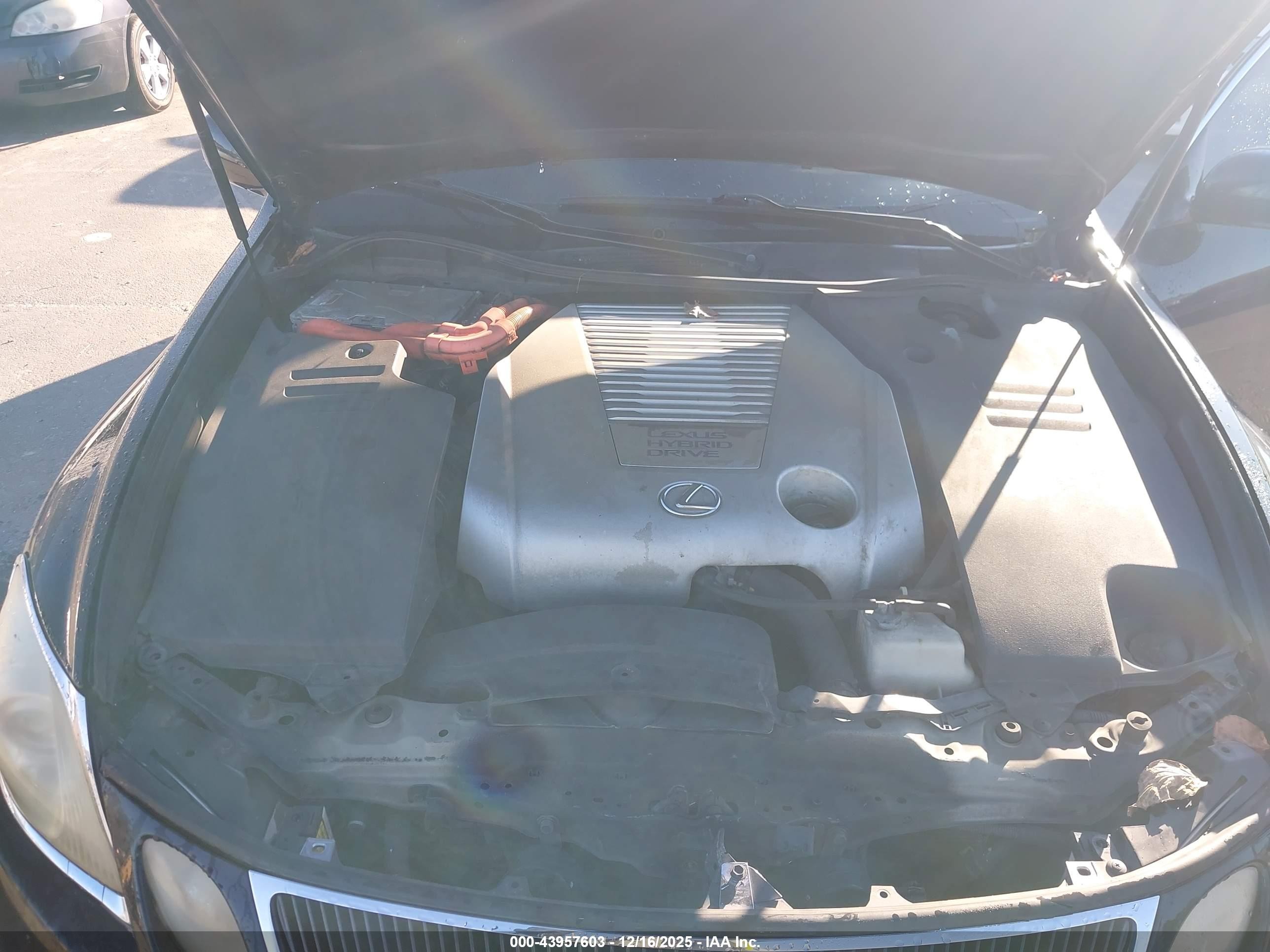 2007 Lexus Gs 450h   Черный vin: JTHBC96S275011591