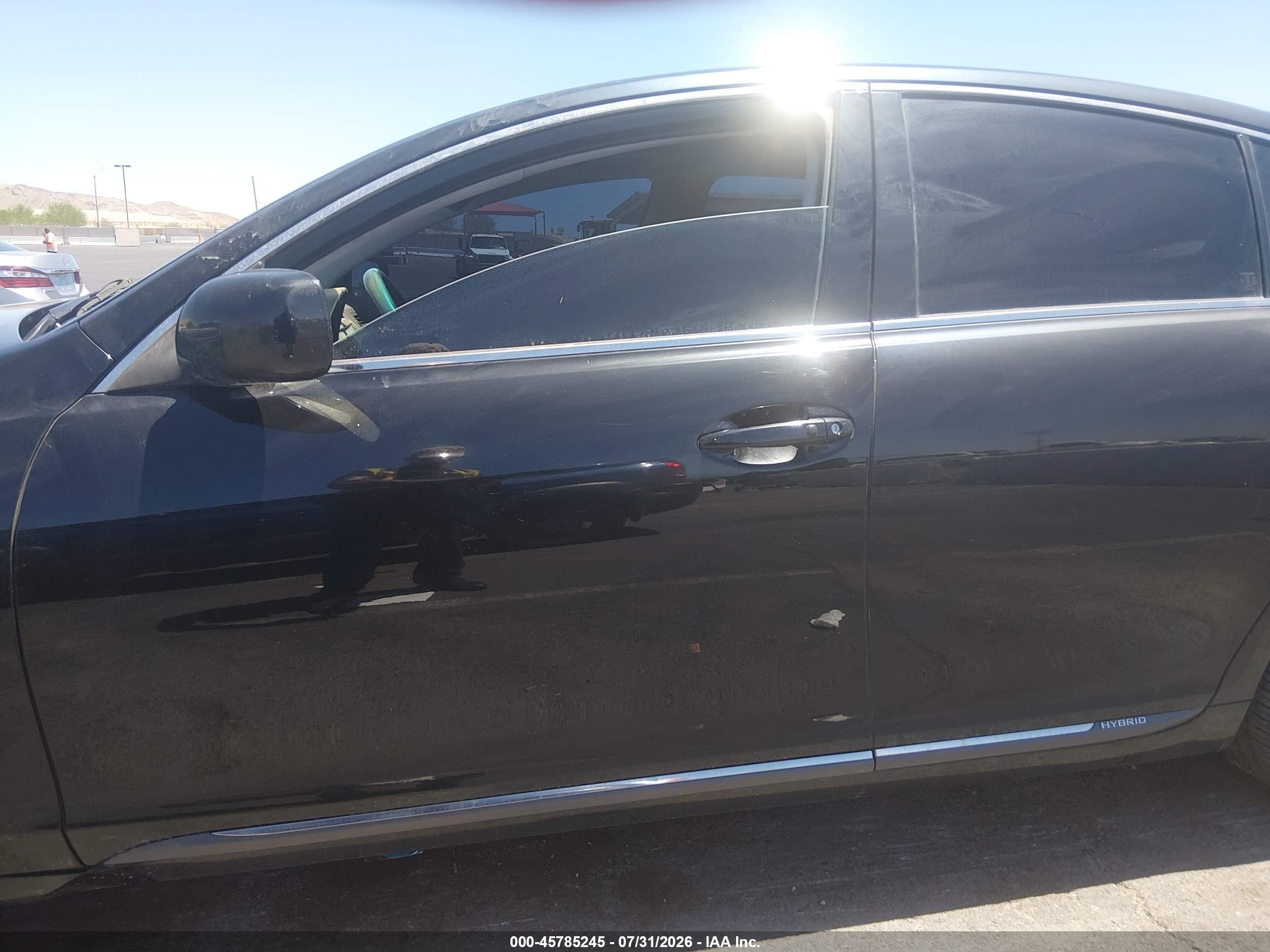 2007 Lexus Gs 450h   Black vin: JTHBC96S275011722