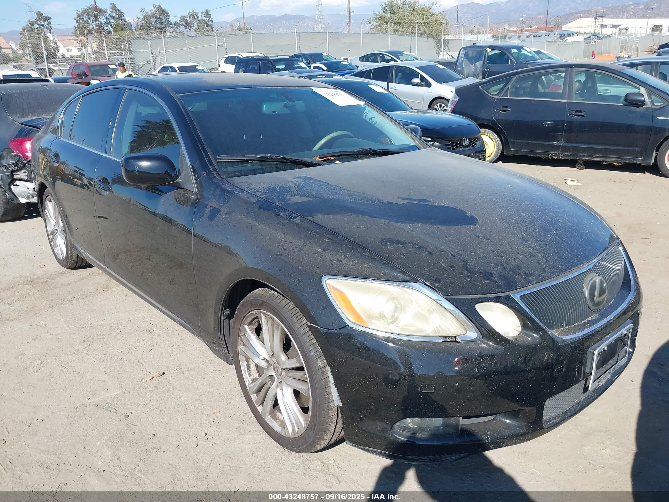 2007 Lexus Gs 450h   Черный vin: JTHBC96S375006058