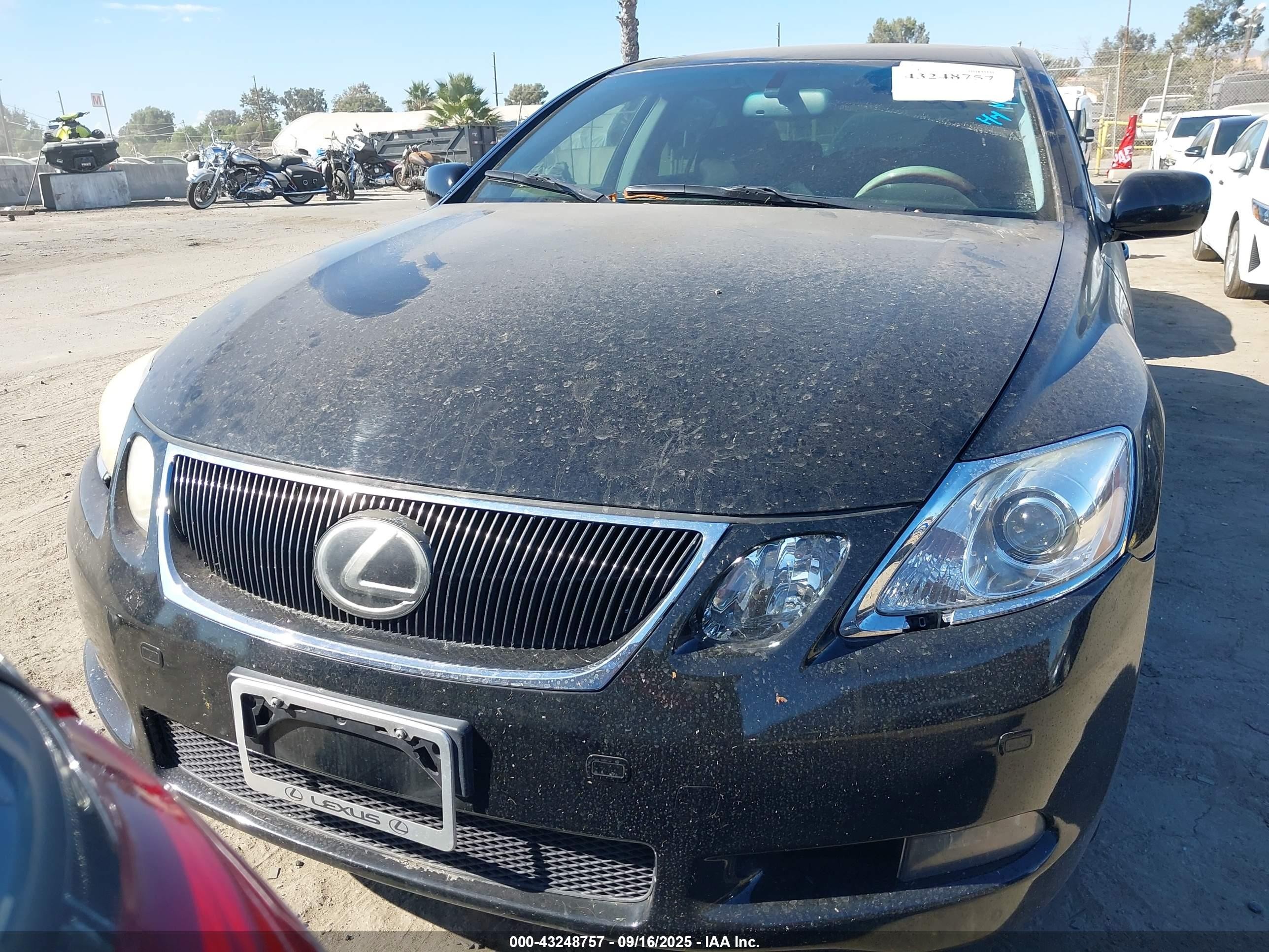 2007 Lexus Gs 450h   Черный vin: JTHBC96S375006058