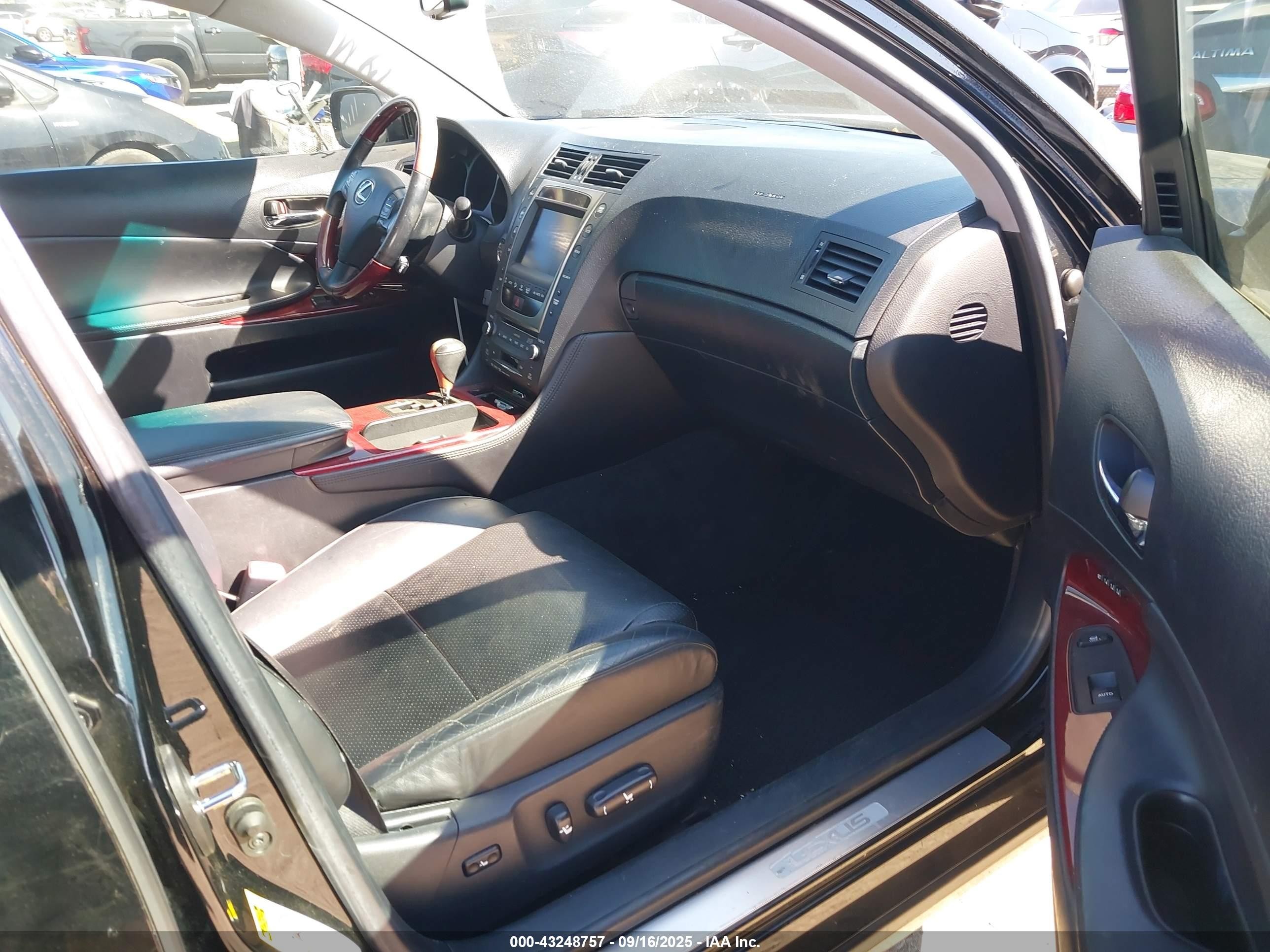 2007 Lexus Gs 450h   Черный vin: JTHBC96S375006058