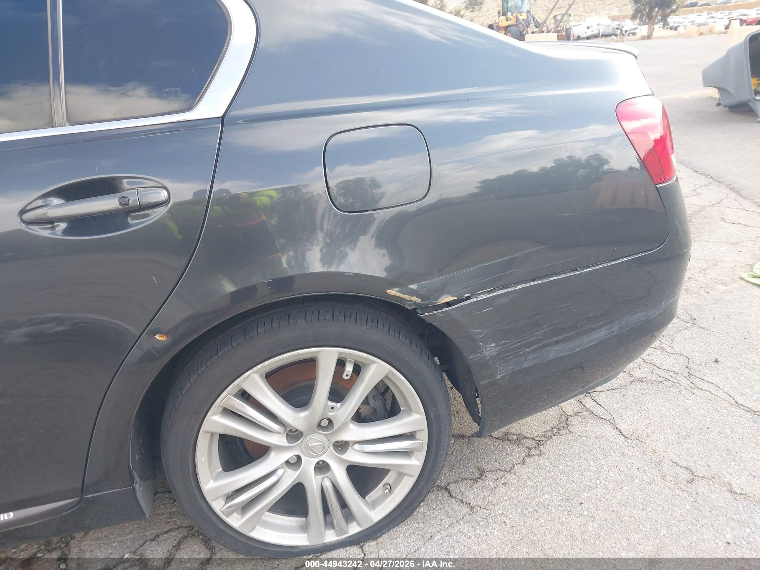 2007 Lexus Gs 450h   Black vin: JTHBC96S375007968