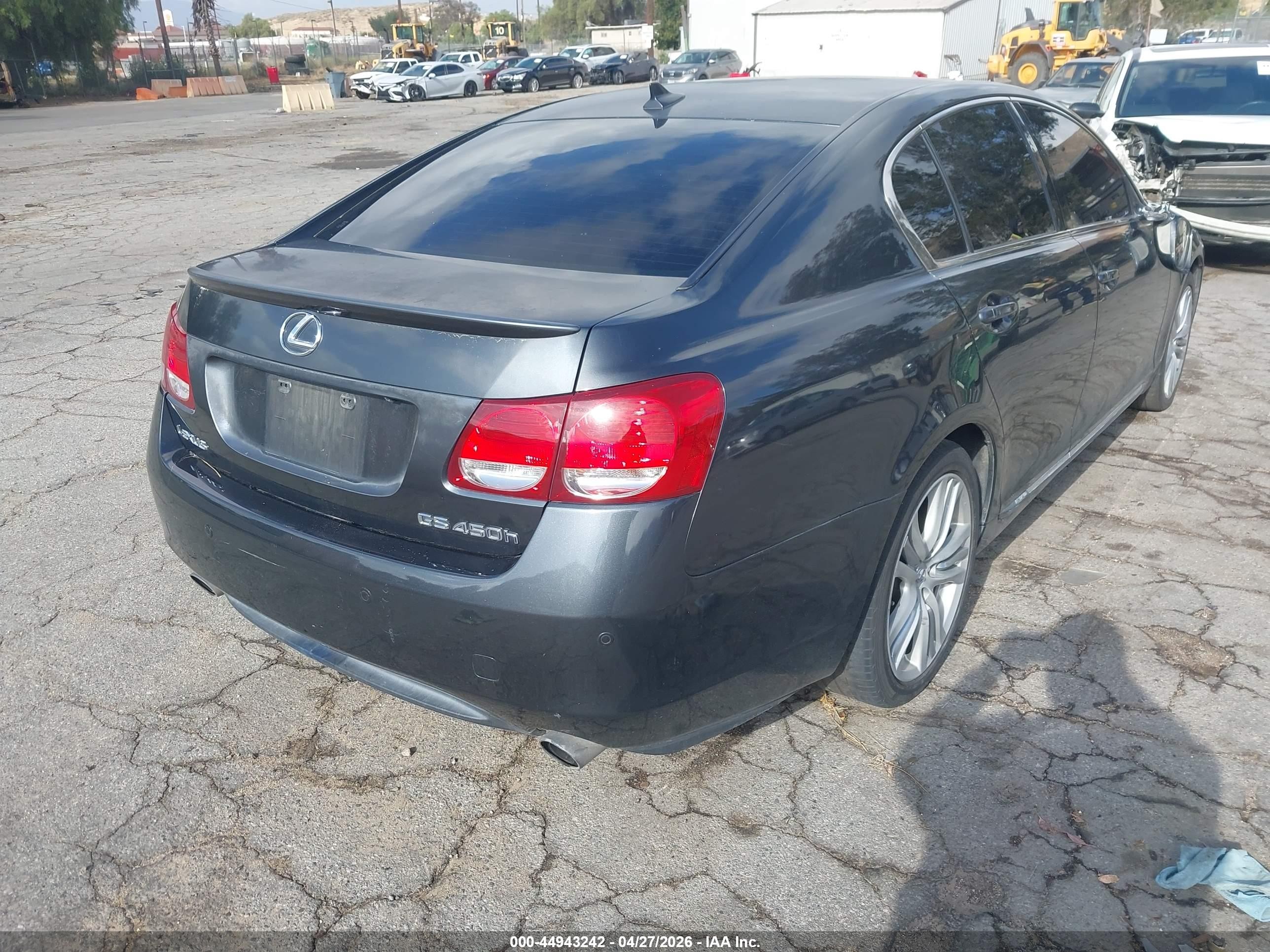2007 Lexus Gs 450h   Black vin: JTHBC96S375007968