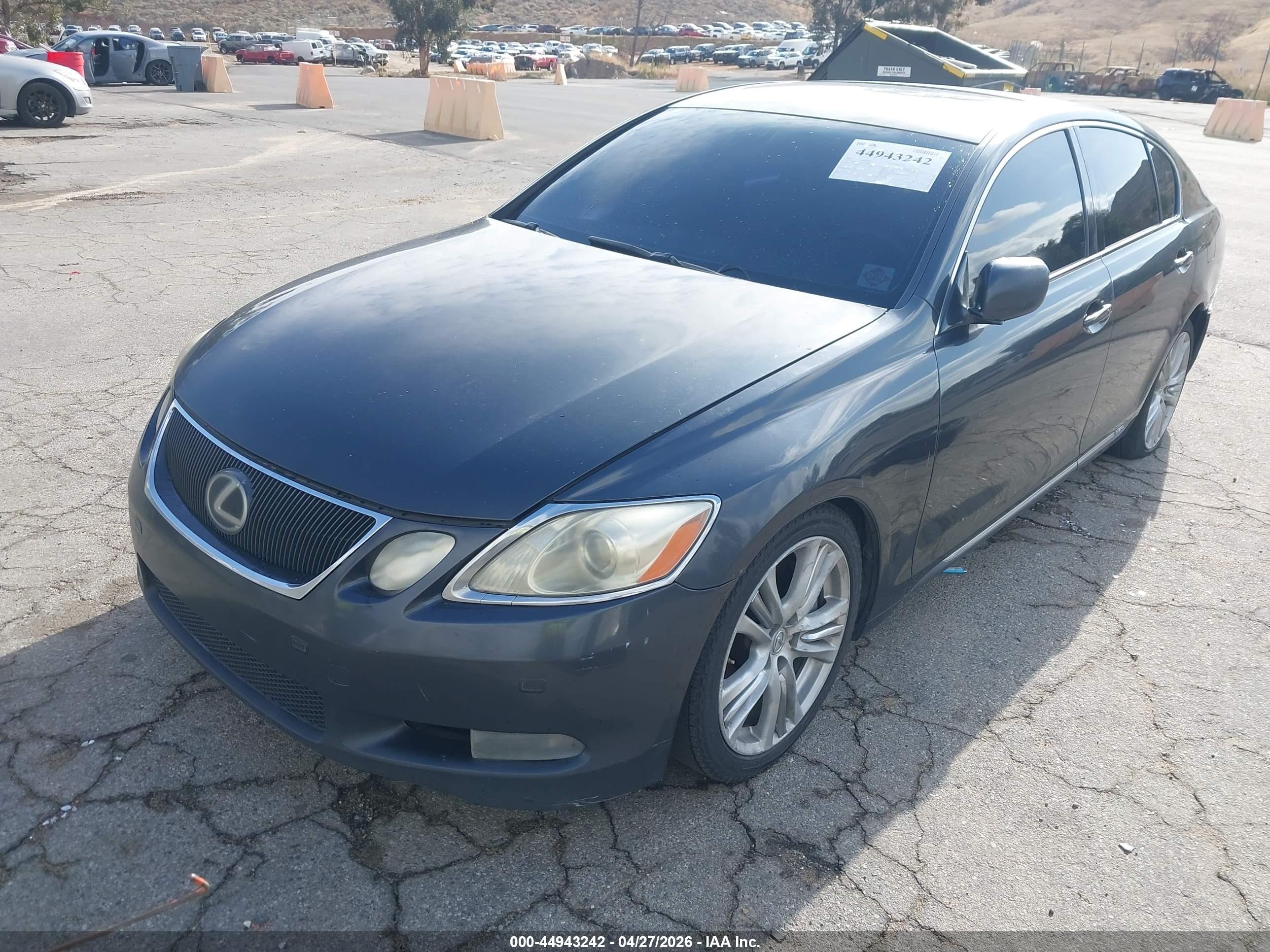 2007 Lexus Gs 450h   Black vin: JTHBC96S375007968