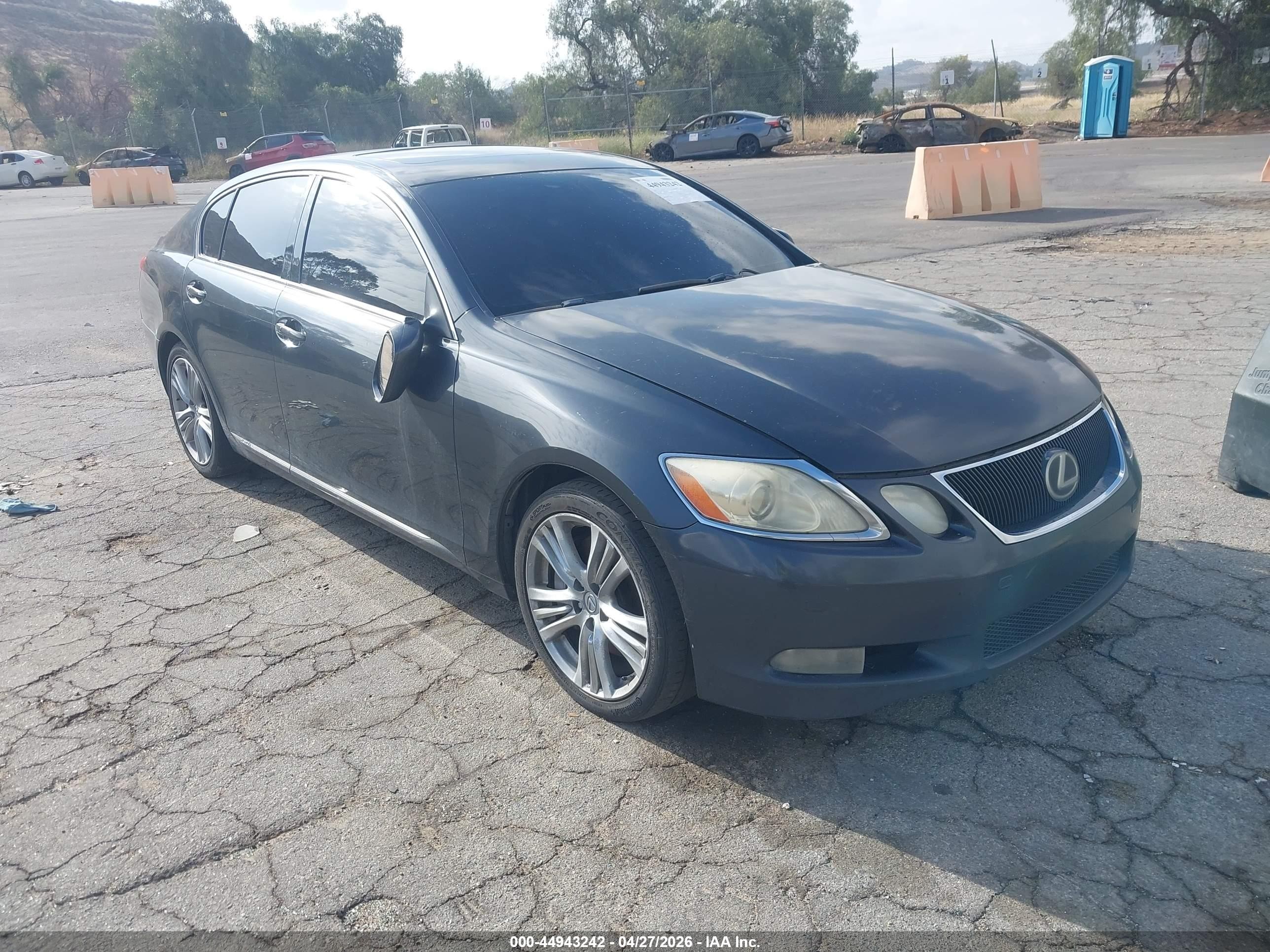 2007 Lexus Gs 450h   Black vin: JTHBC96S375007968