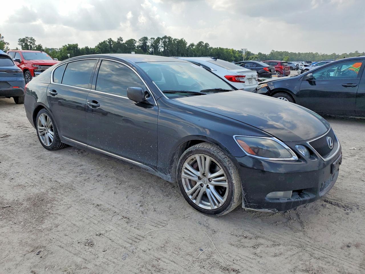 2007 Lexus Gs 450h Black vin: JTHBC96S375008120