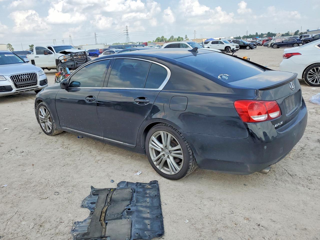 2007 Lexus Gs 450h Black vin: JTHBC96S375008120