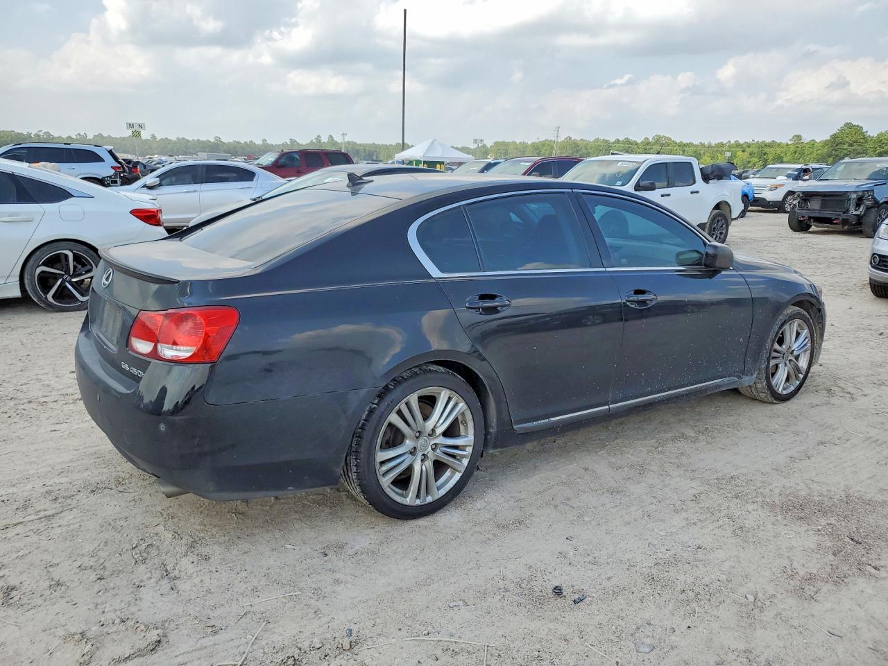 2007 Lexus Gs 450h Black vin: JTHBC96S375008120