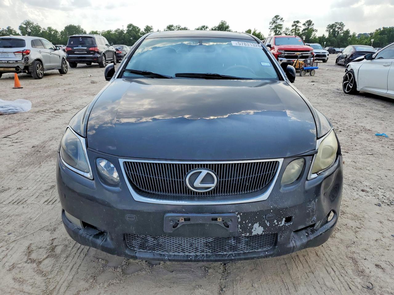 2007 Lexus Gs 450h Black vin: JTHBC96S375008120