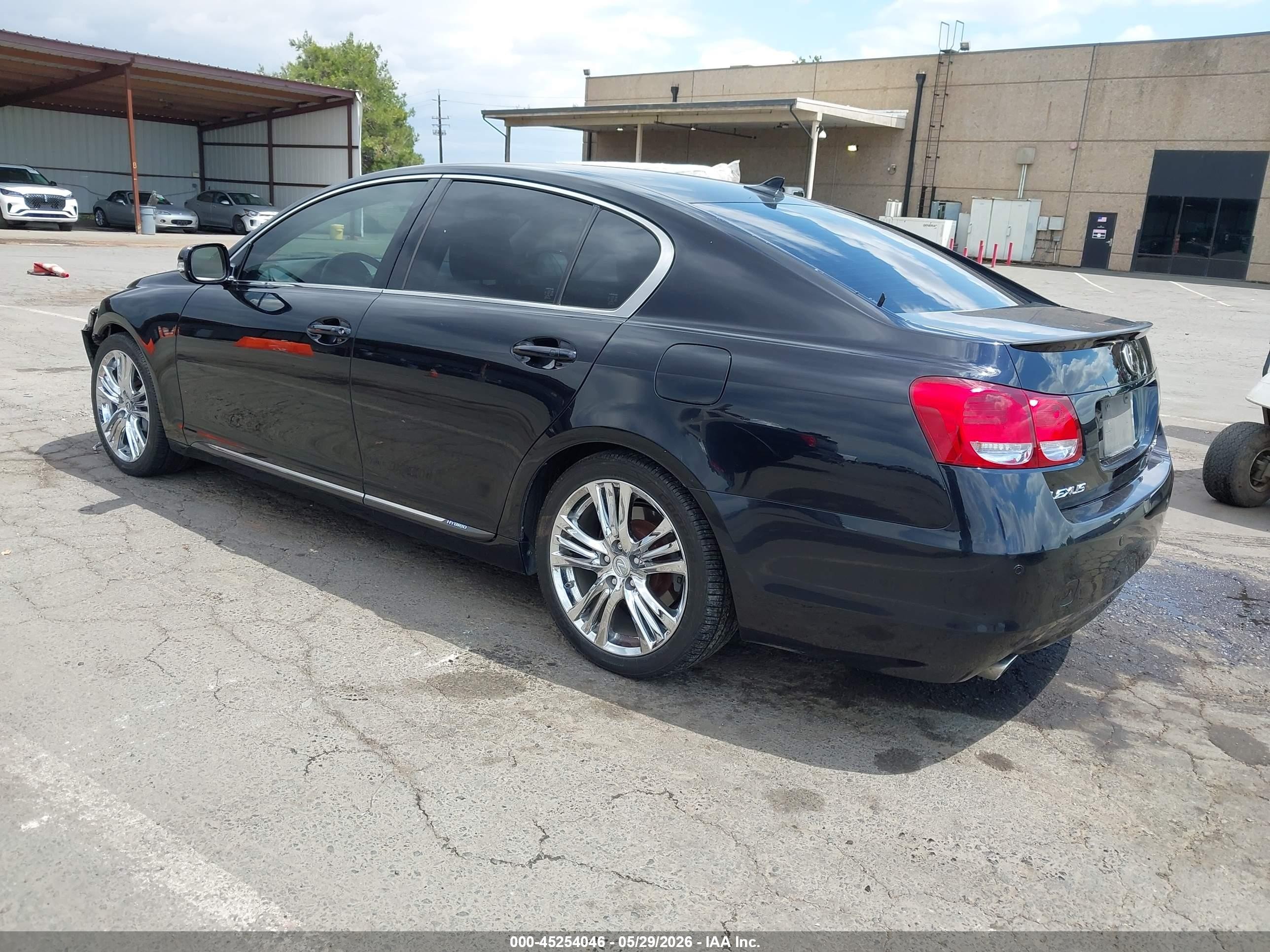 2008 Lexus Gs 450h   Black vin: JTHBC96S385012606