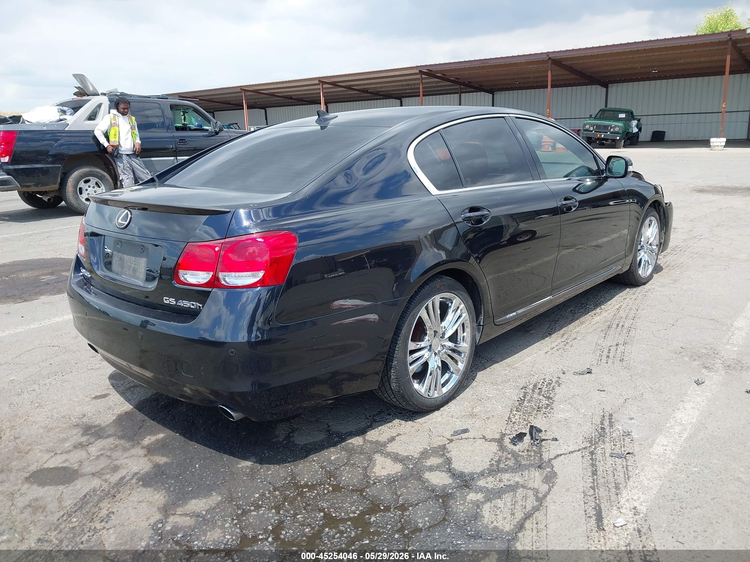 2008 Lexus Gs 450h   Black vin: JTHBC96S385012606
