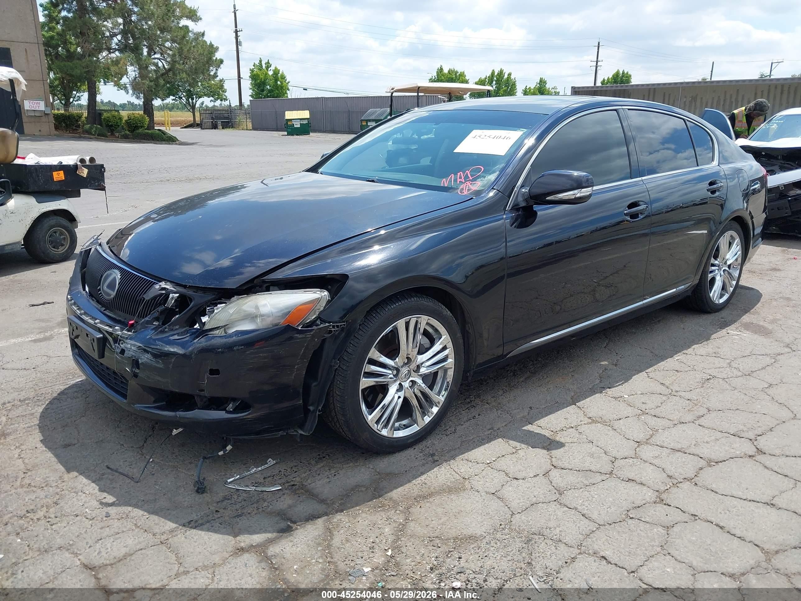2008 Lexus Gs 450h   Black vin: JTHBC96S385012606