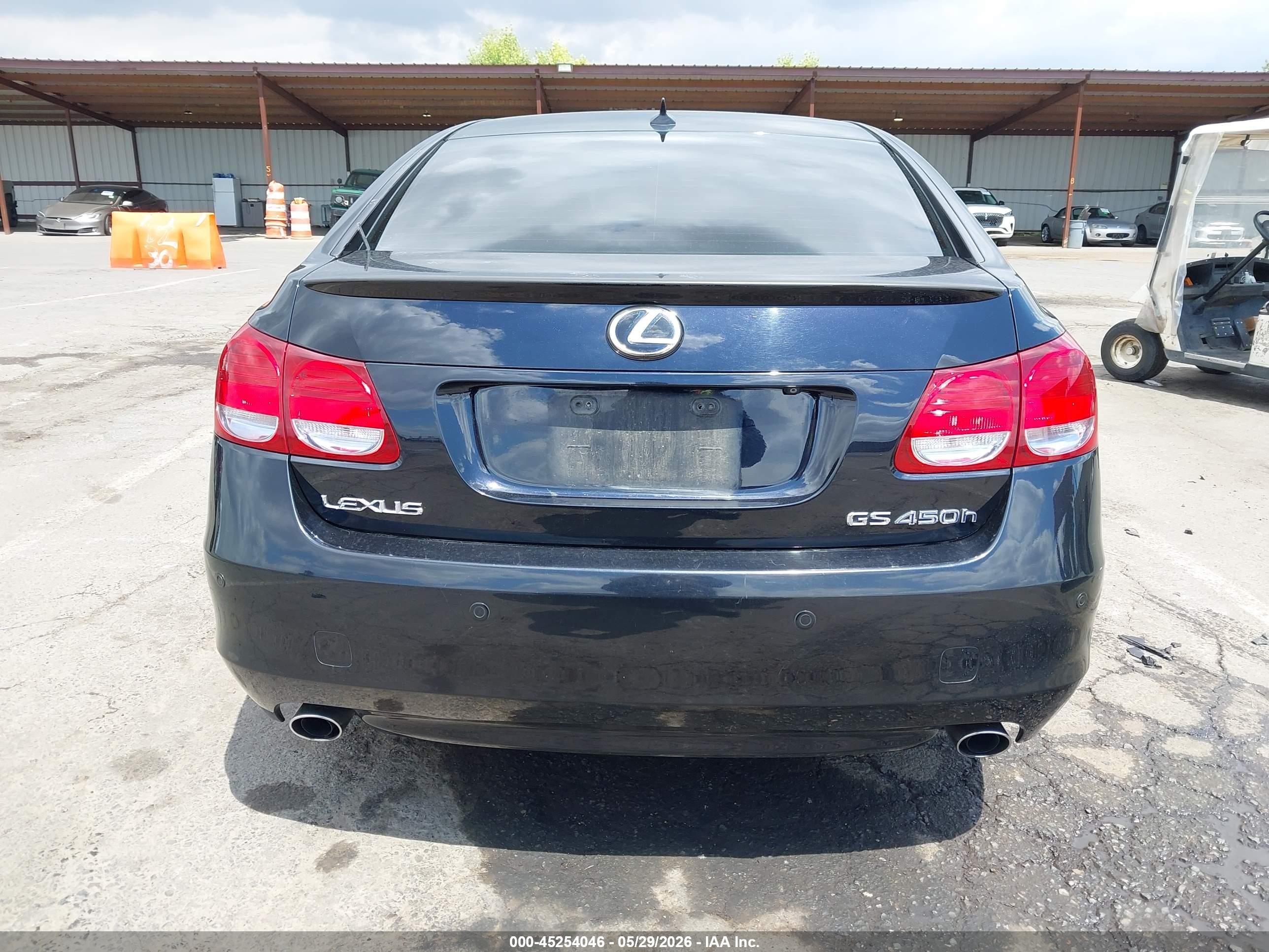 2008 Lexus Gs 450h   Black vin: JTHBC96S385012606