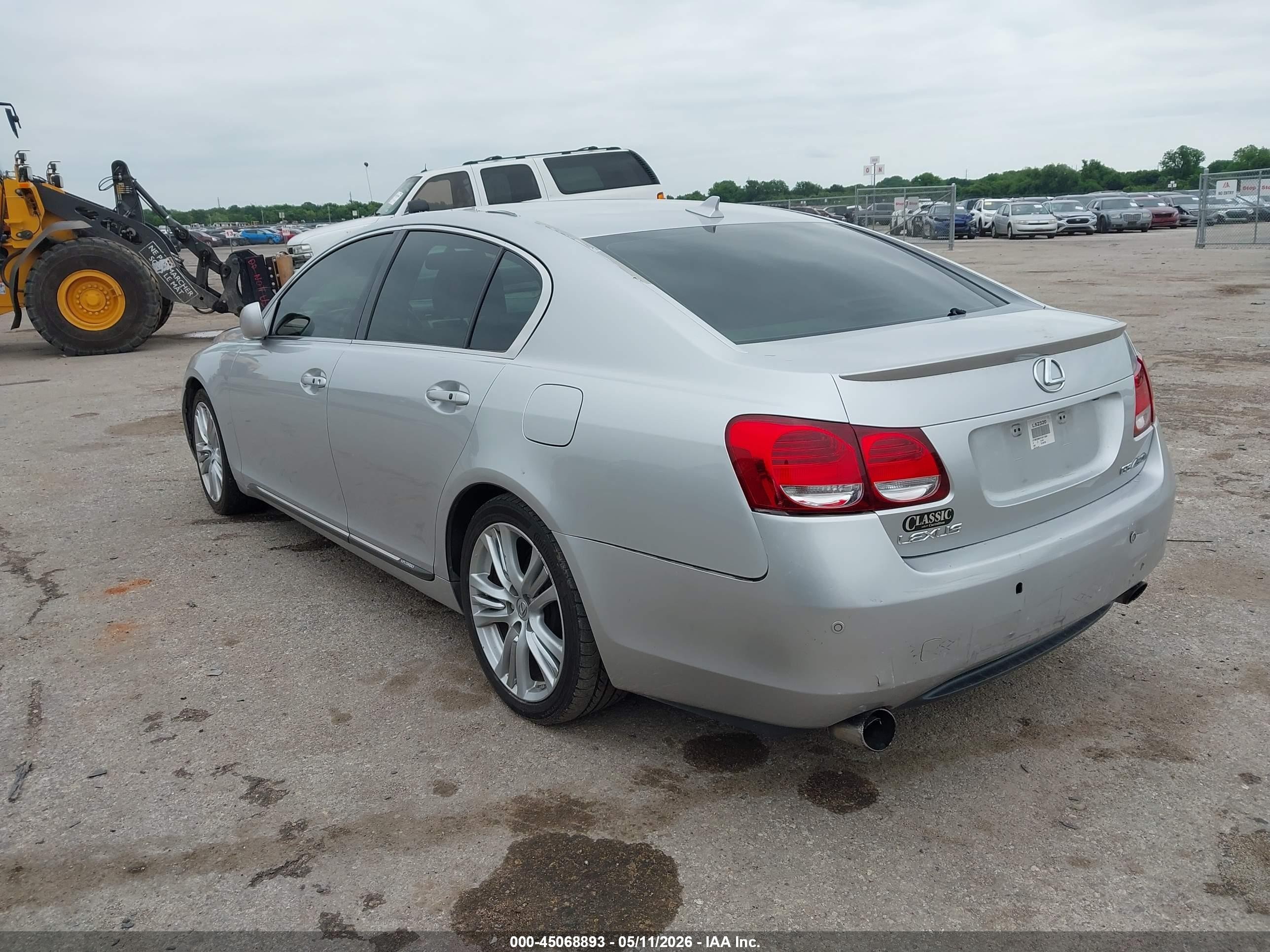 2007 Lexus Gs 450h   Серый vin: JTHBC96S475011284