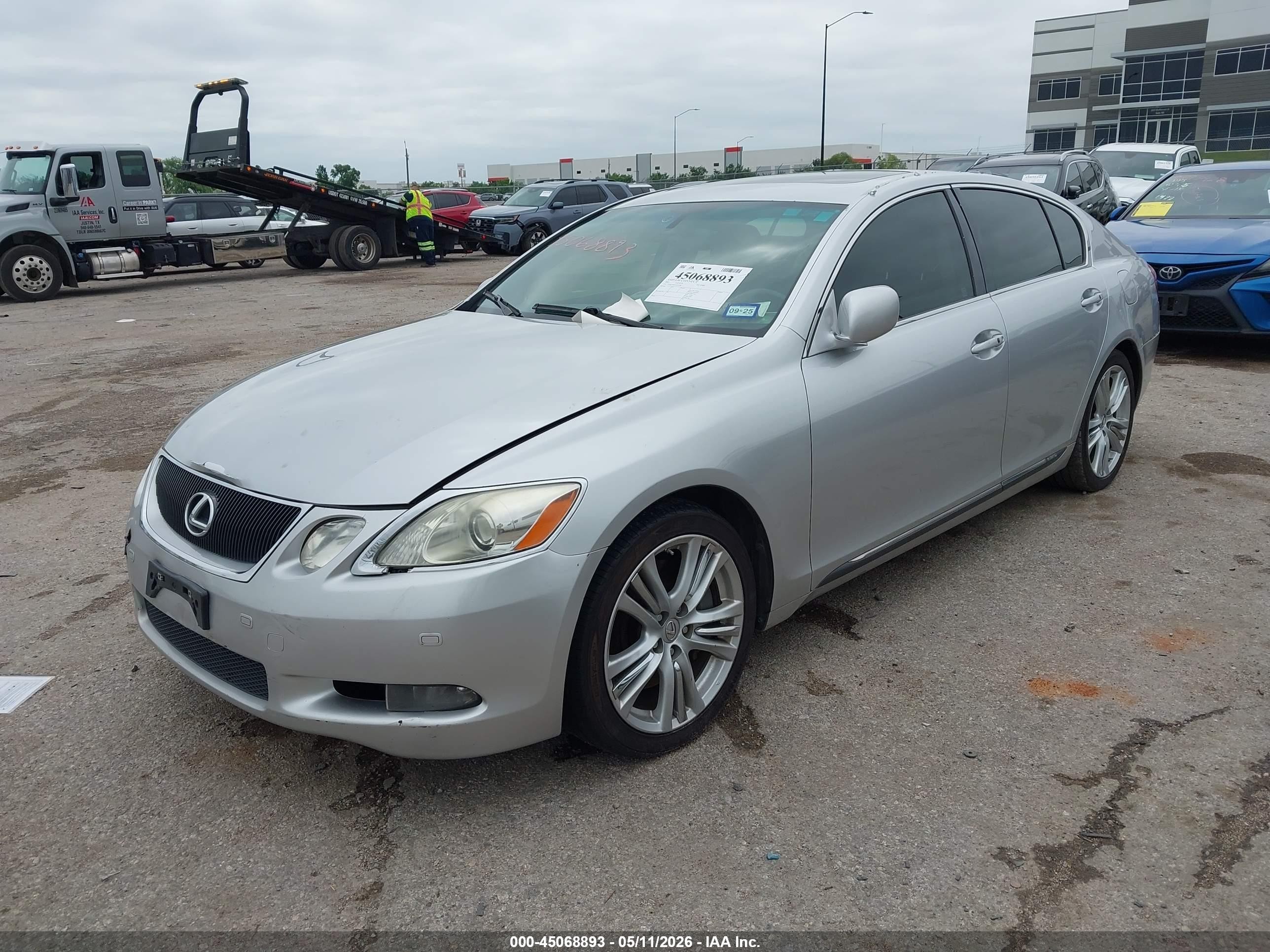 2007 Lexus Gs 450h   Серый vin: JTHBC96S475011284