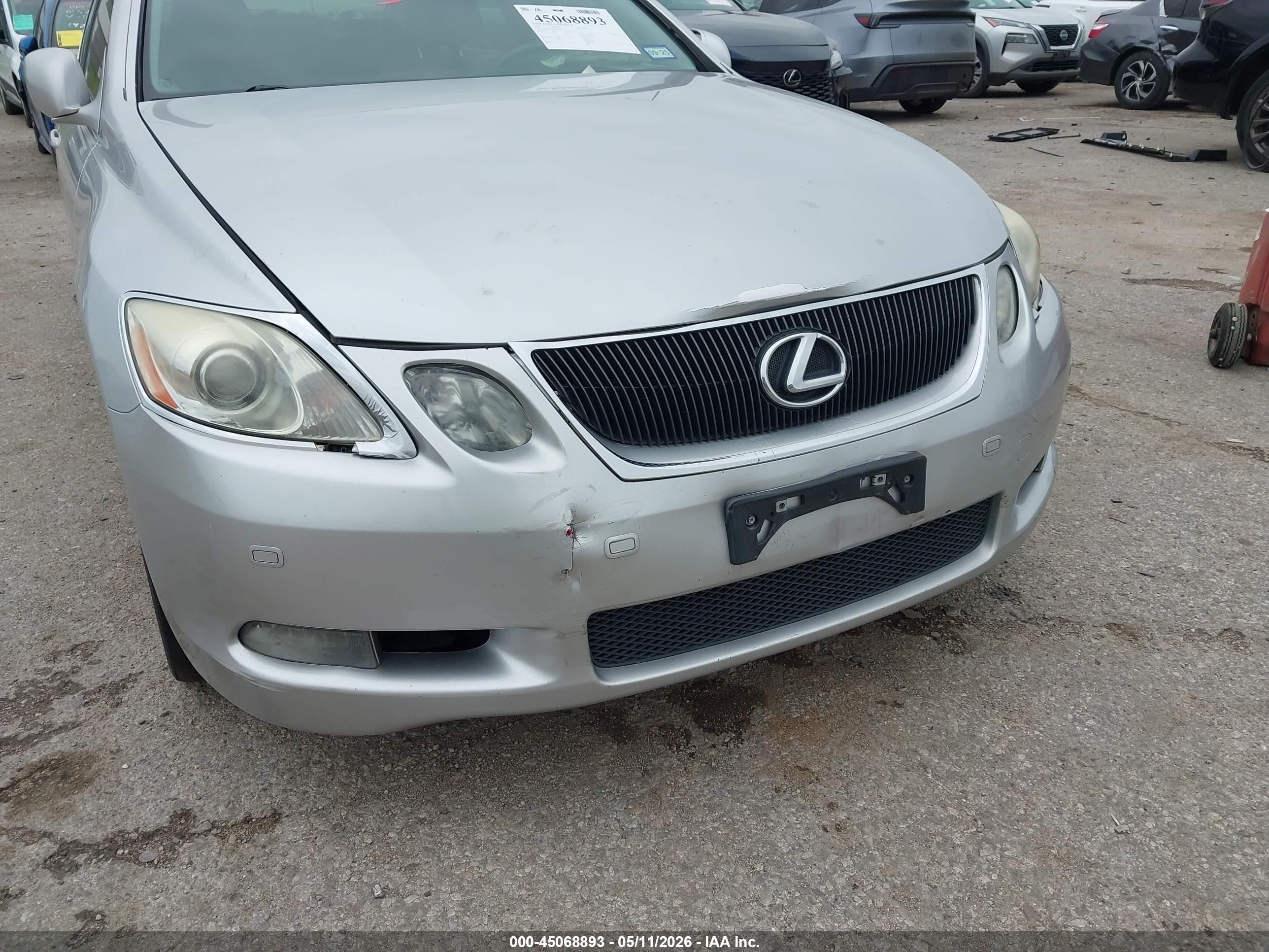 2007 Lexus Gs 450h   Серый vin: JTHBC96S475011284