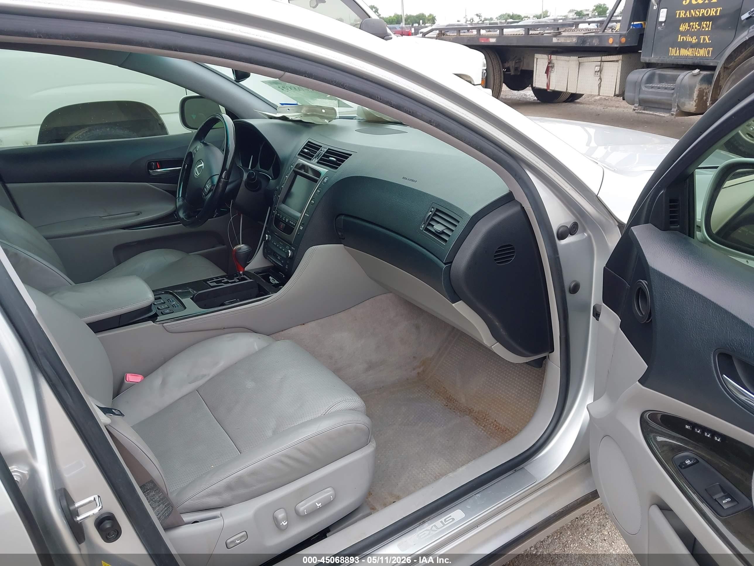 2007 Lexus Gs 450h   Серый vin: JTHBC96S475011284