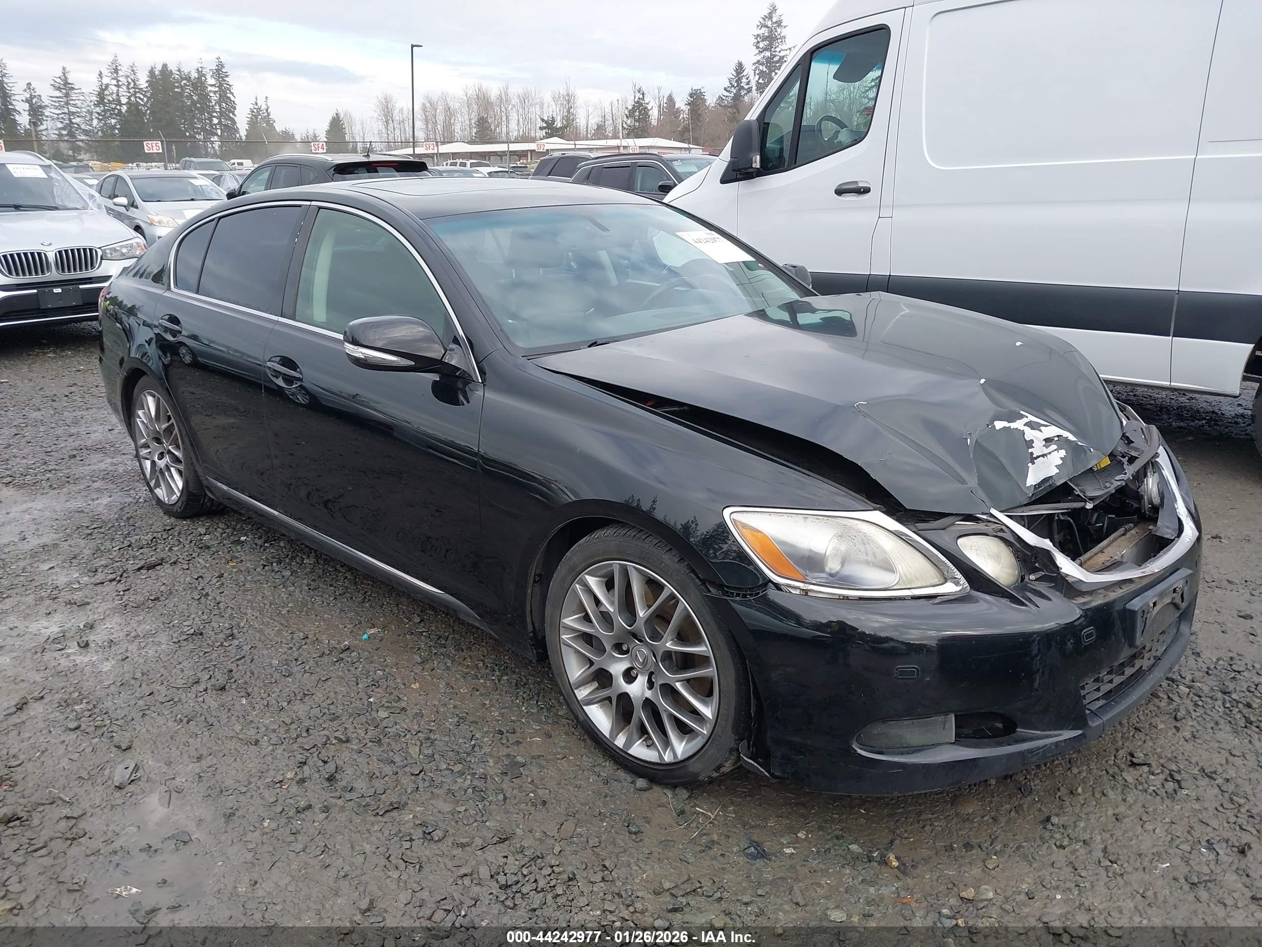 2008 Lexus Gs 450h   Black vin: JTHBC96S485012730