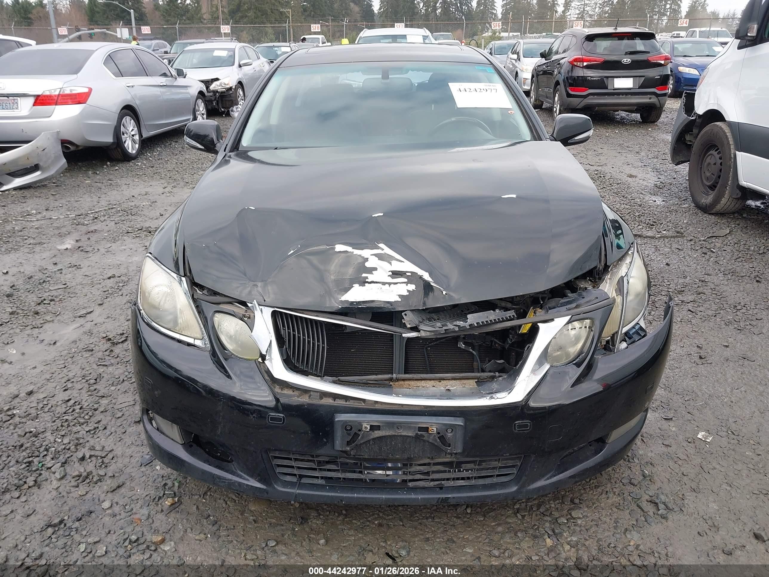 2008 Lexus Gs 450h   Black vin: JTHBC96S485012730