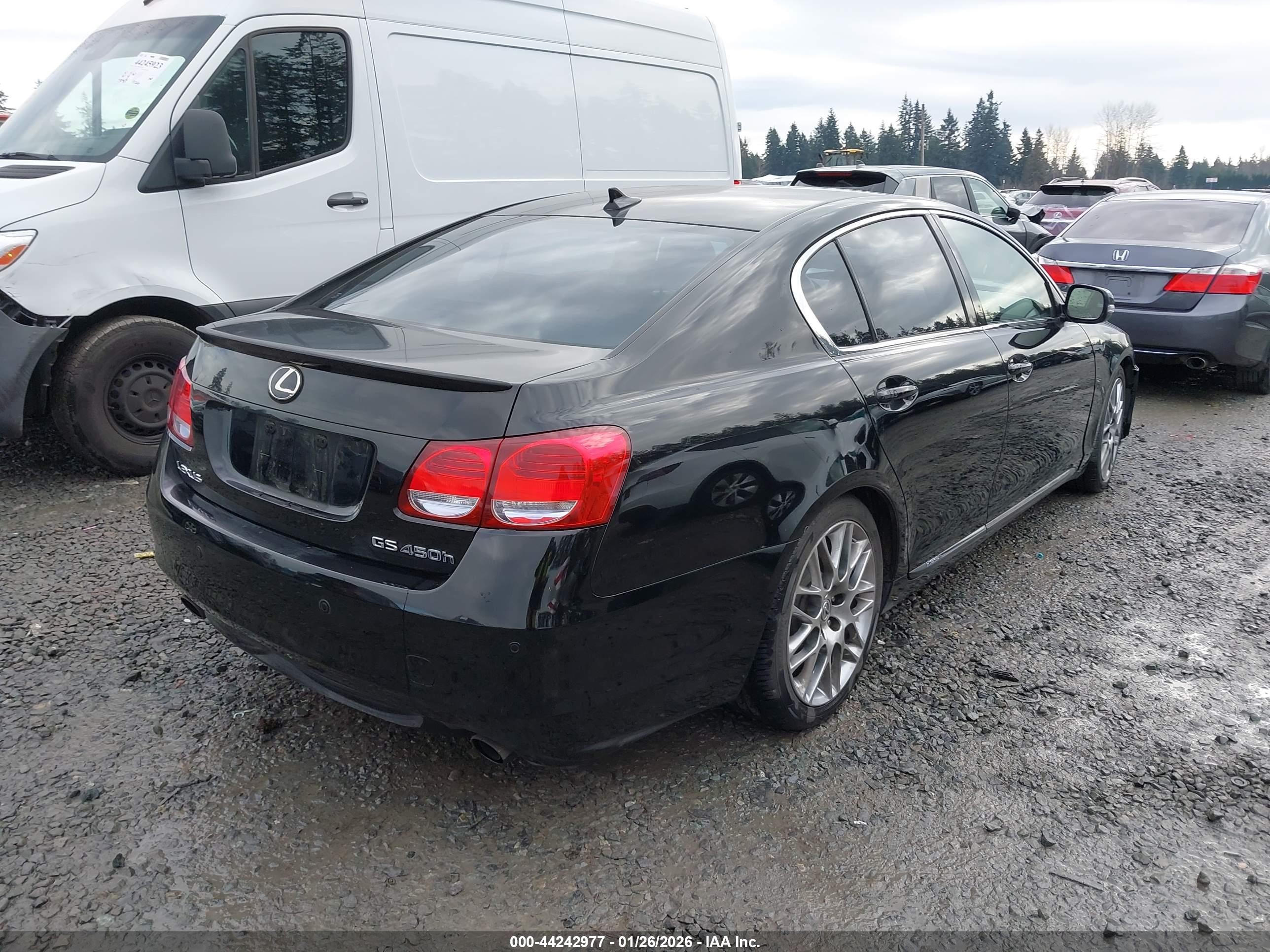 2008 Lexus Gs 450h   Black vin: JTHBC96S485012730