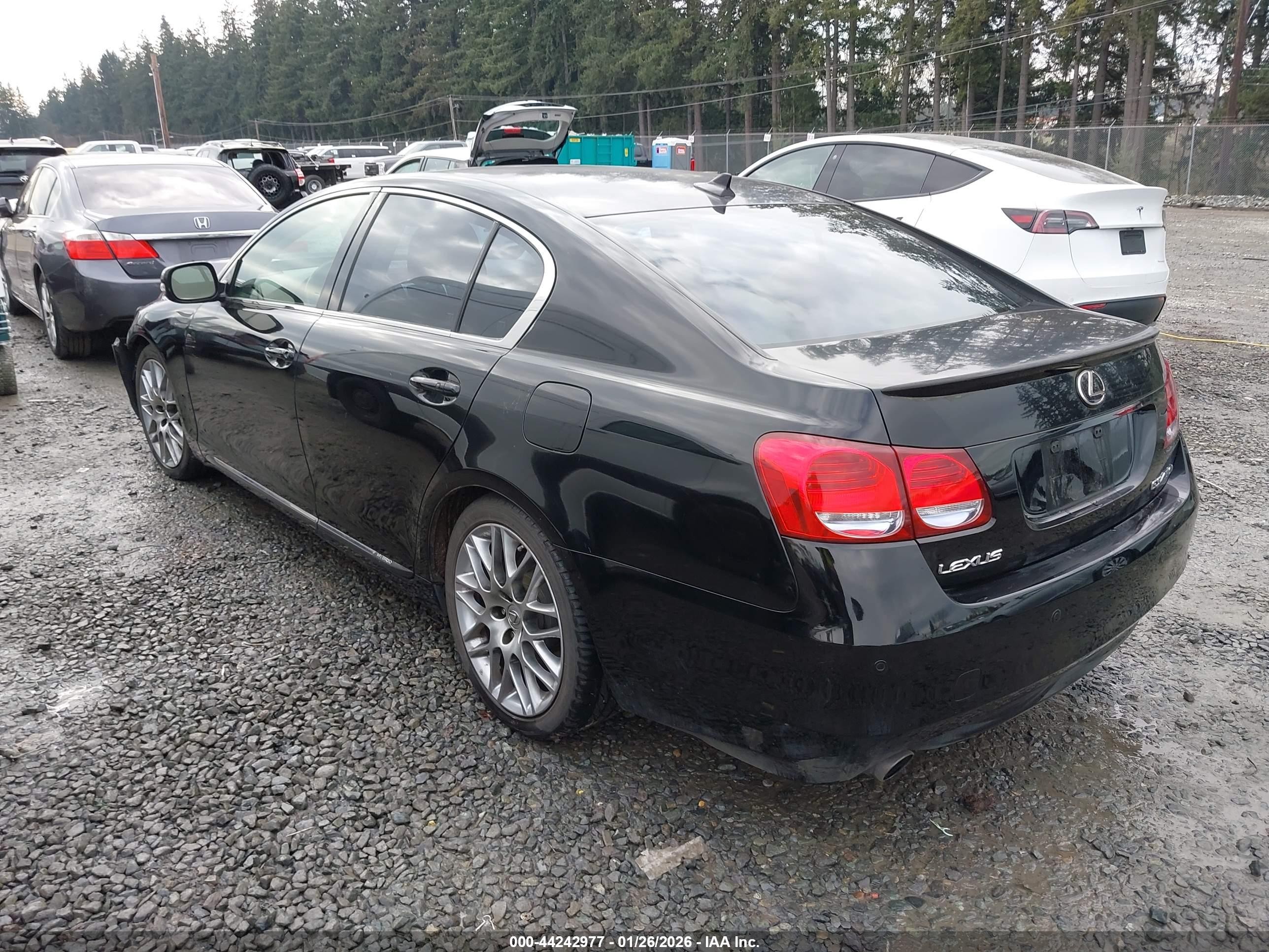 2008 Lexus Gs 450h   Black vin: JTHBC96S485012730