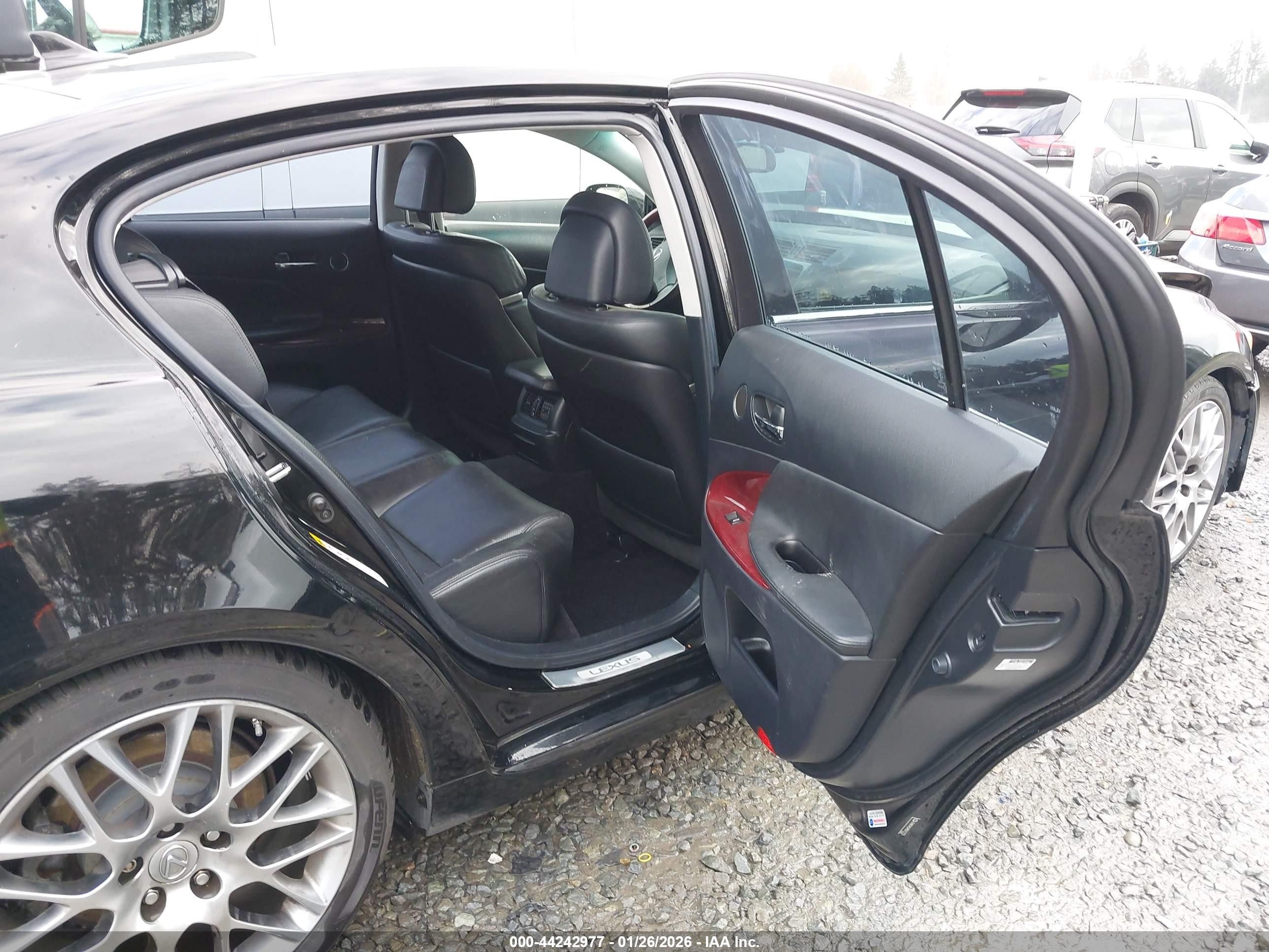 2008 Lexus Gs 450h   Black vin: JTHBC96S485012730