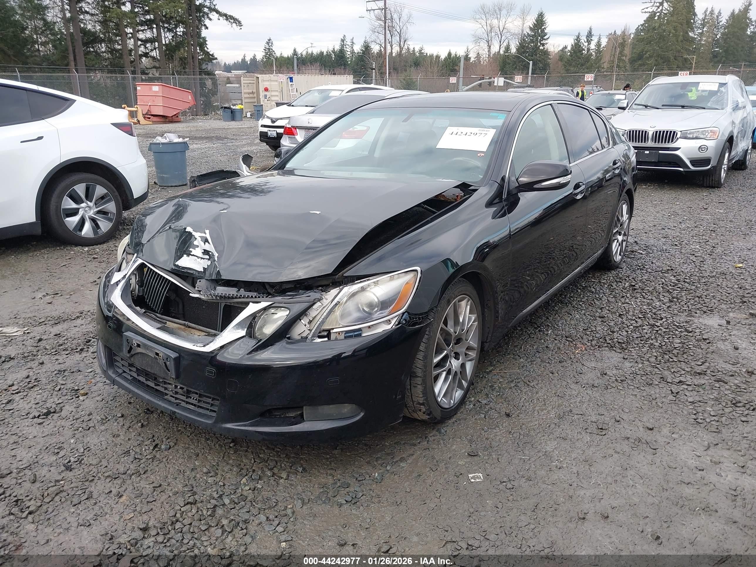 2008 Lexus Gs 450h   Black vin: JTHBC96S485012730