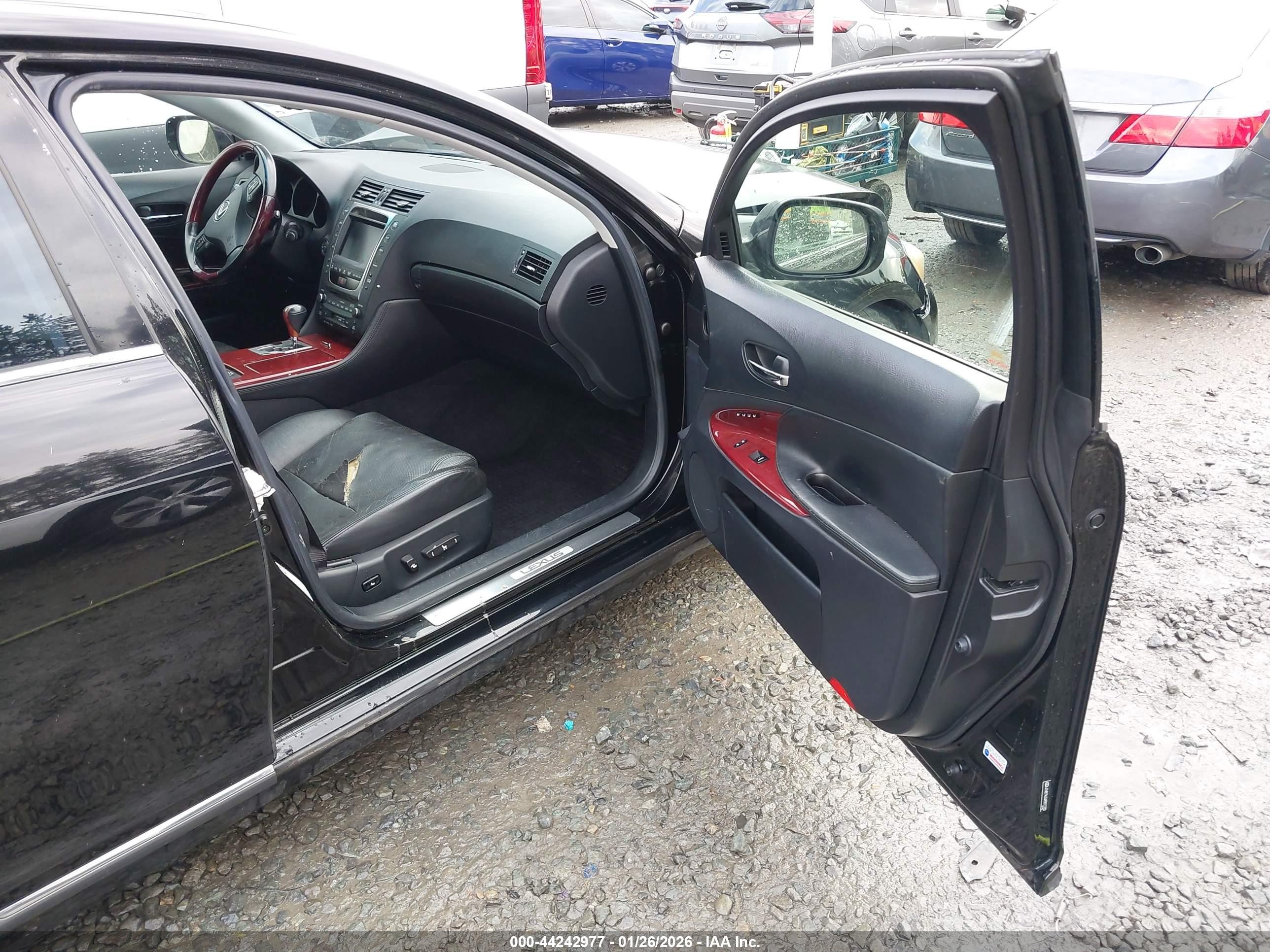 2008 Lexus Gs 450h   Black vin: JTHBC96S485012730