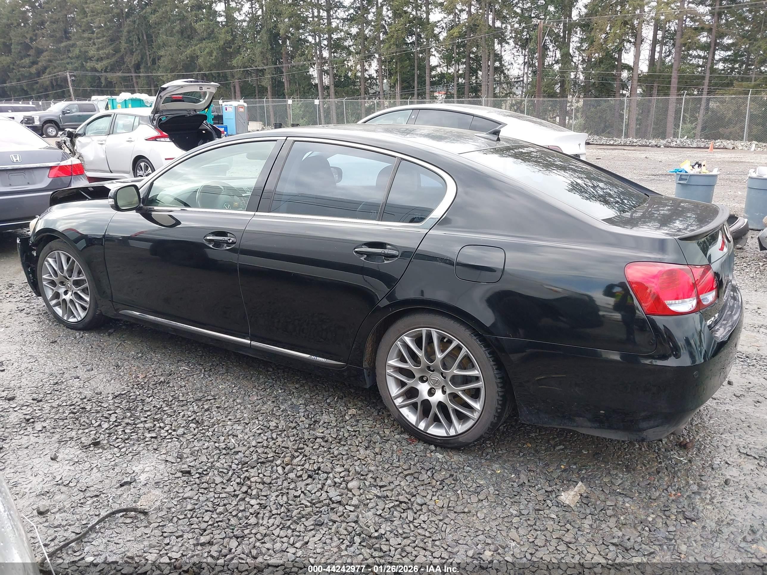 2008 Lexus Gs 450h   Black vin: JTHBC96S485012730