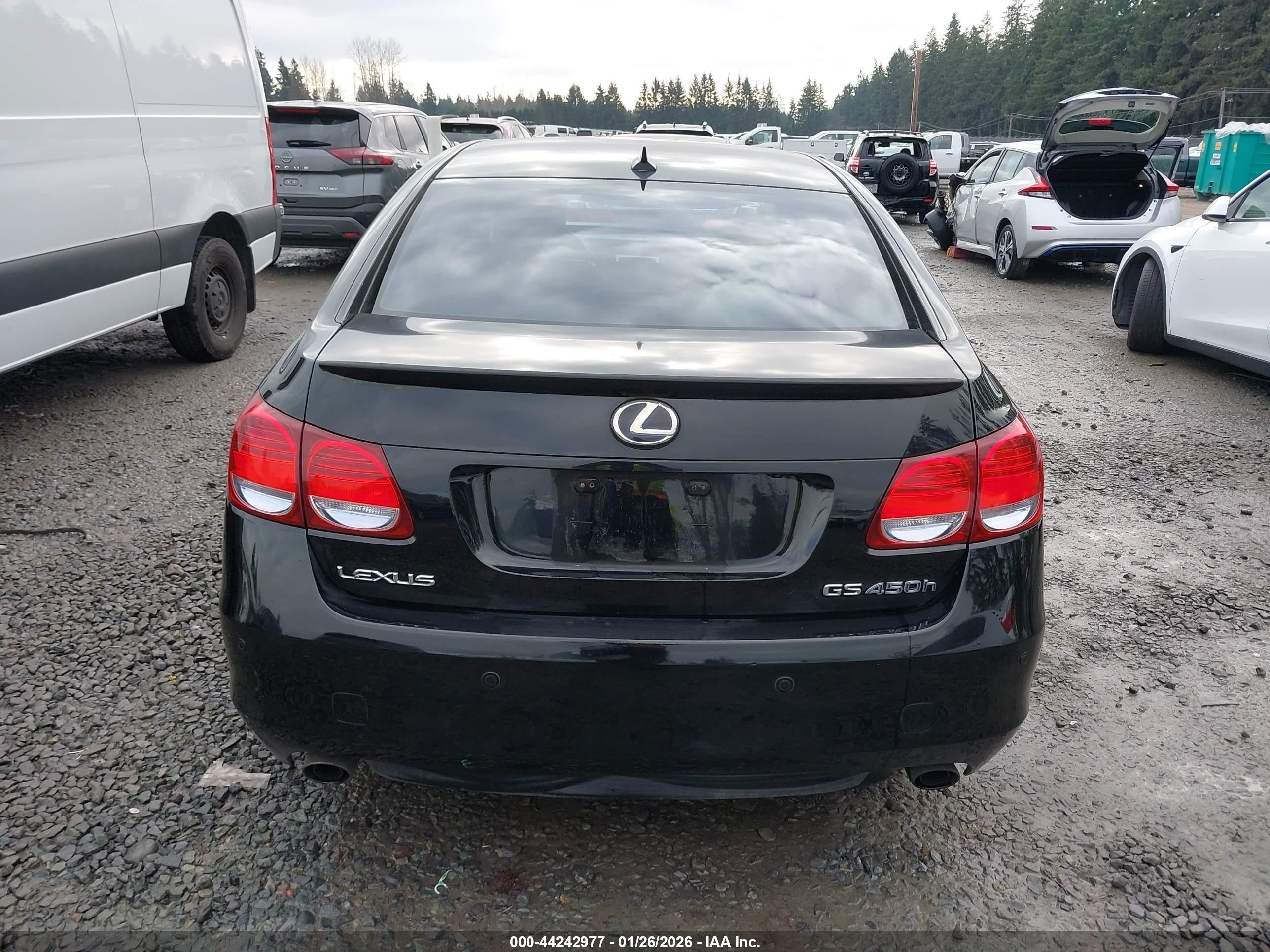 2008 Lexus Gs 450h   Black vin: JTHBC96S485012730