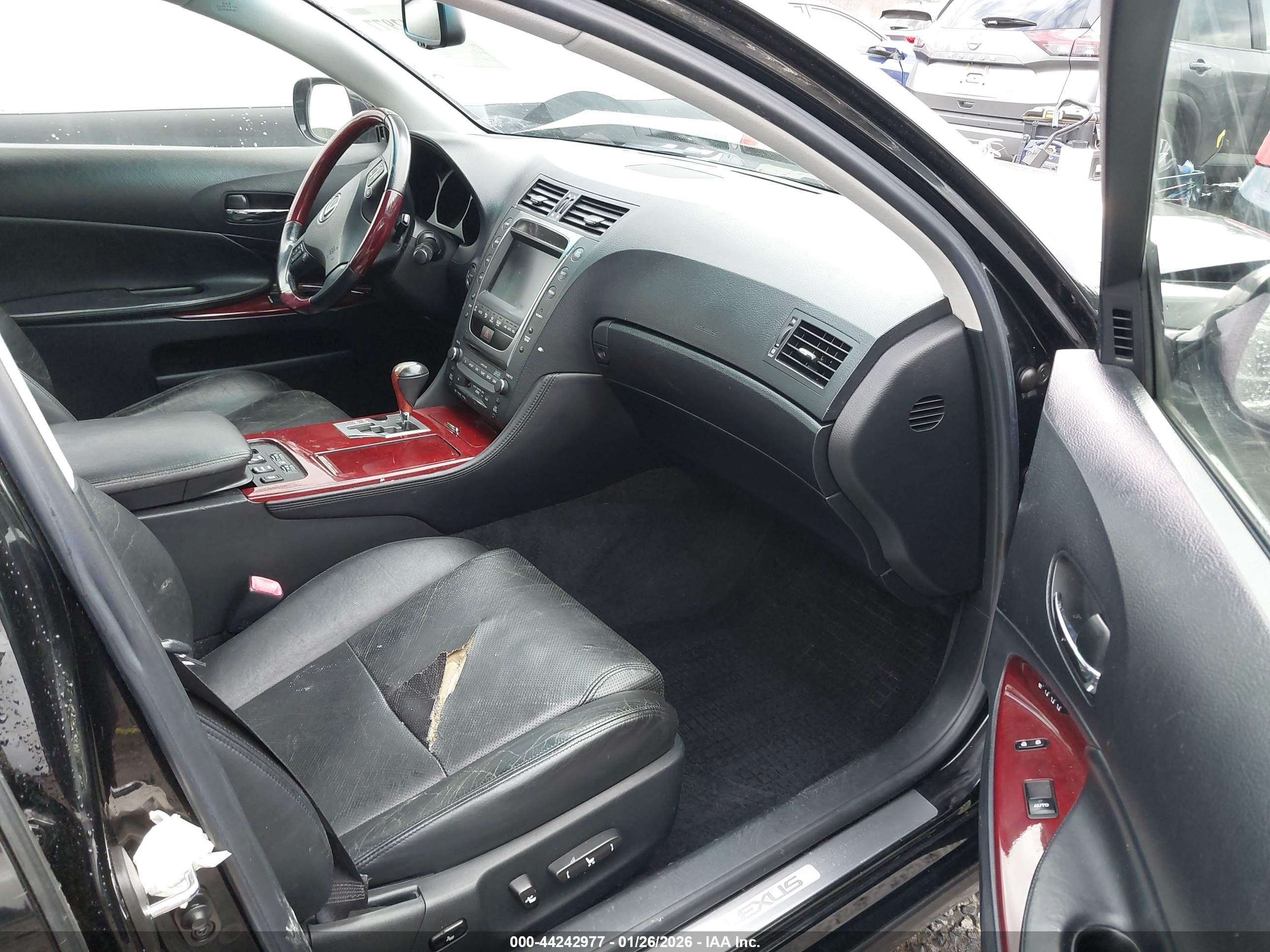 2008 Lexus Gs 450h   Black vin: JTHBC96S485012730