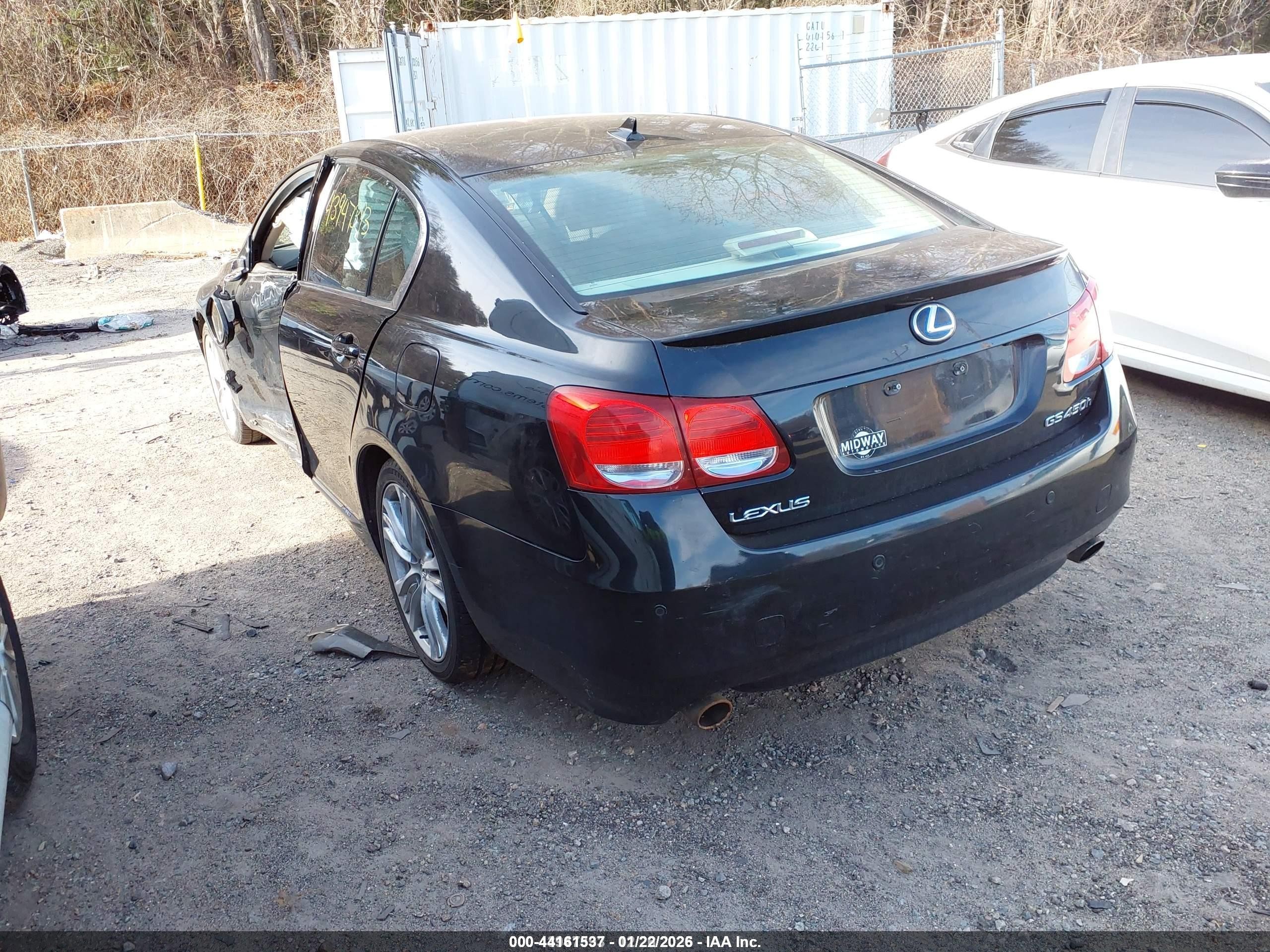 2008 Lexus Gs 450h   Black vin: JTHBC96S485012856