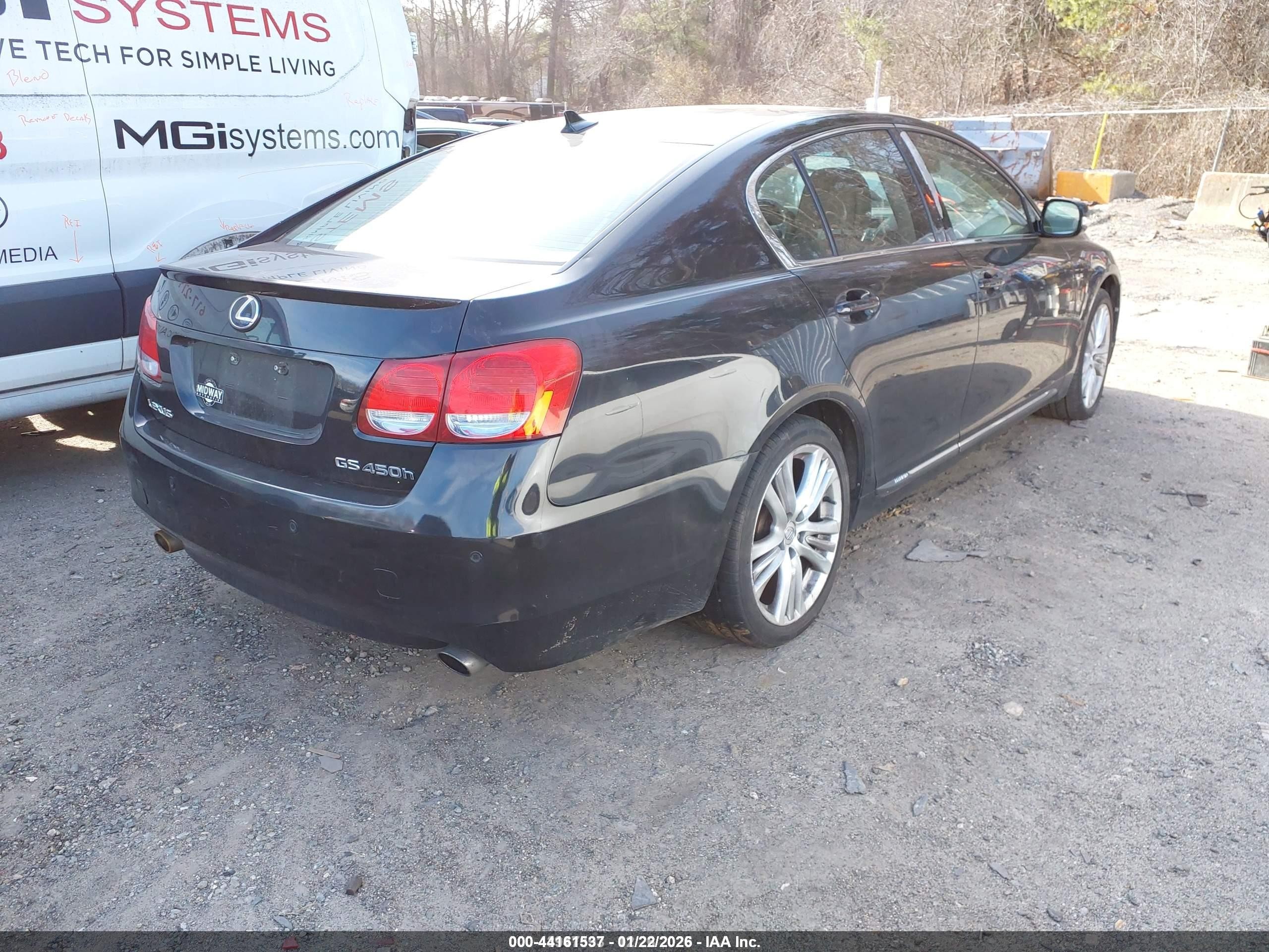 2008 Lexus Gs 450h   Black vin: JTHBC96S485012856