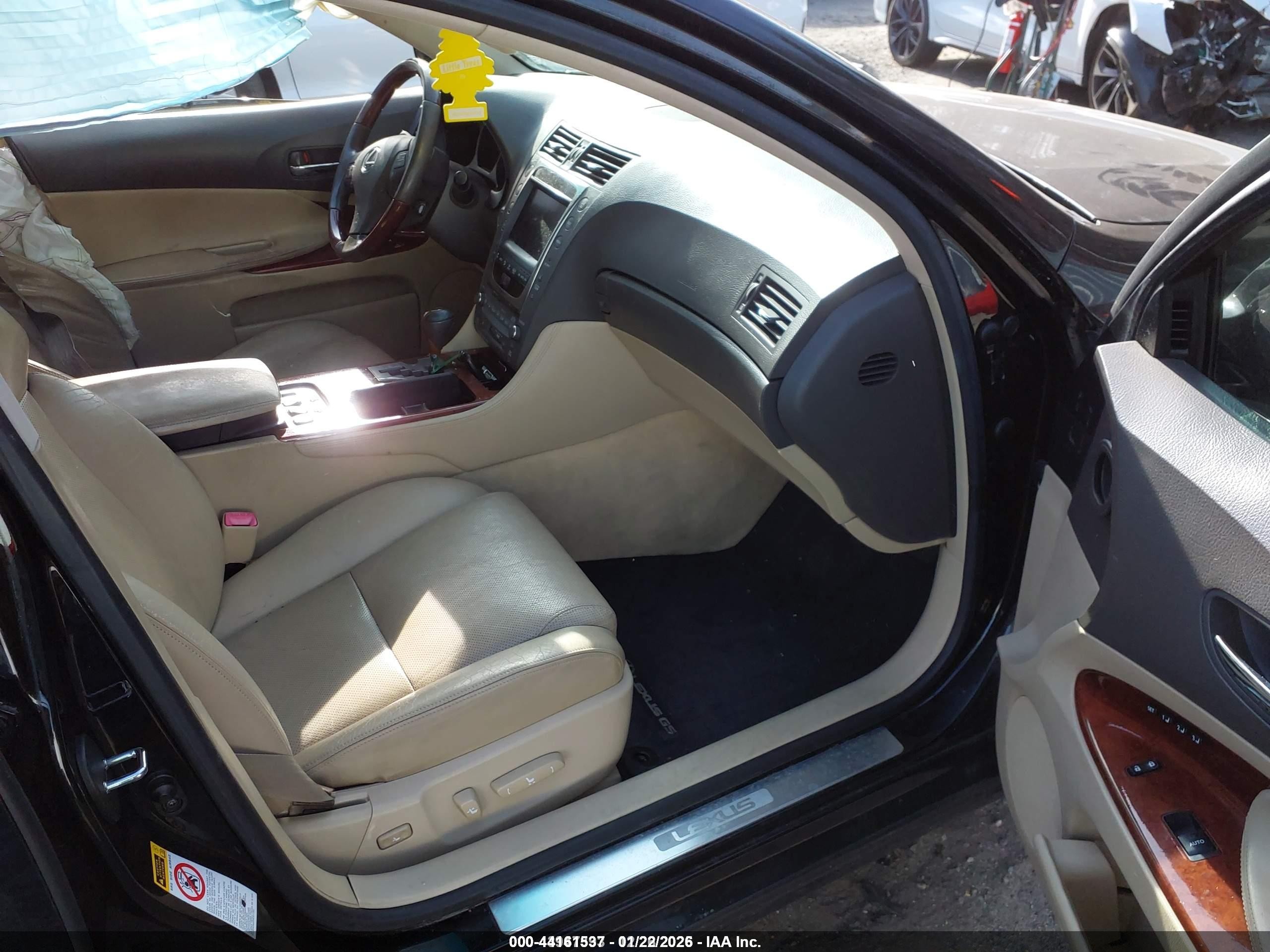 2008 Lexus Gs 450h   Black vin: JTHBC96S485012856