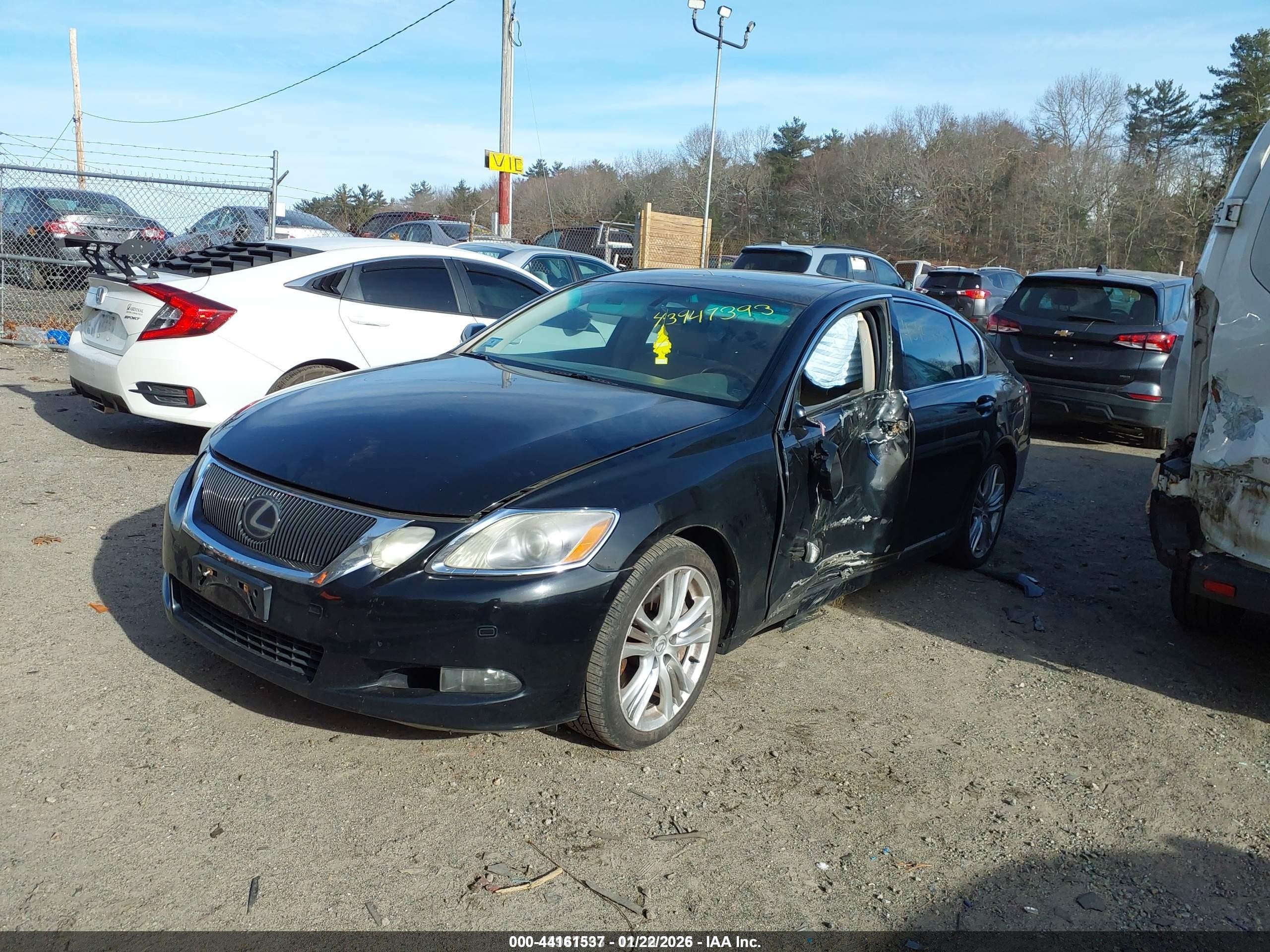 2008 Lexus Gs 450h   Black vin: JTHBC96S485012856