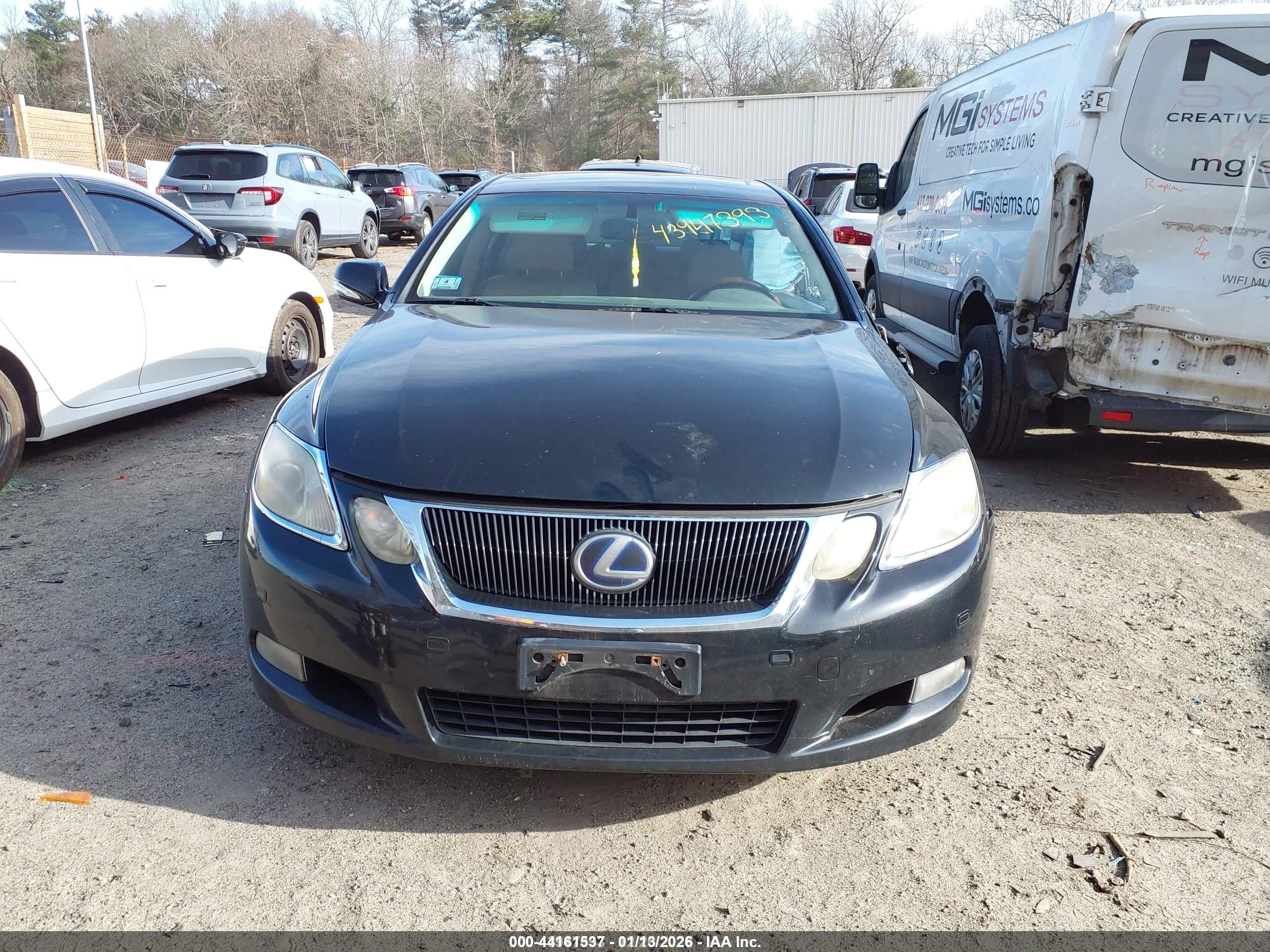 2008 Lexus Gs 450h   Black vin: JTHBC96S485012856