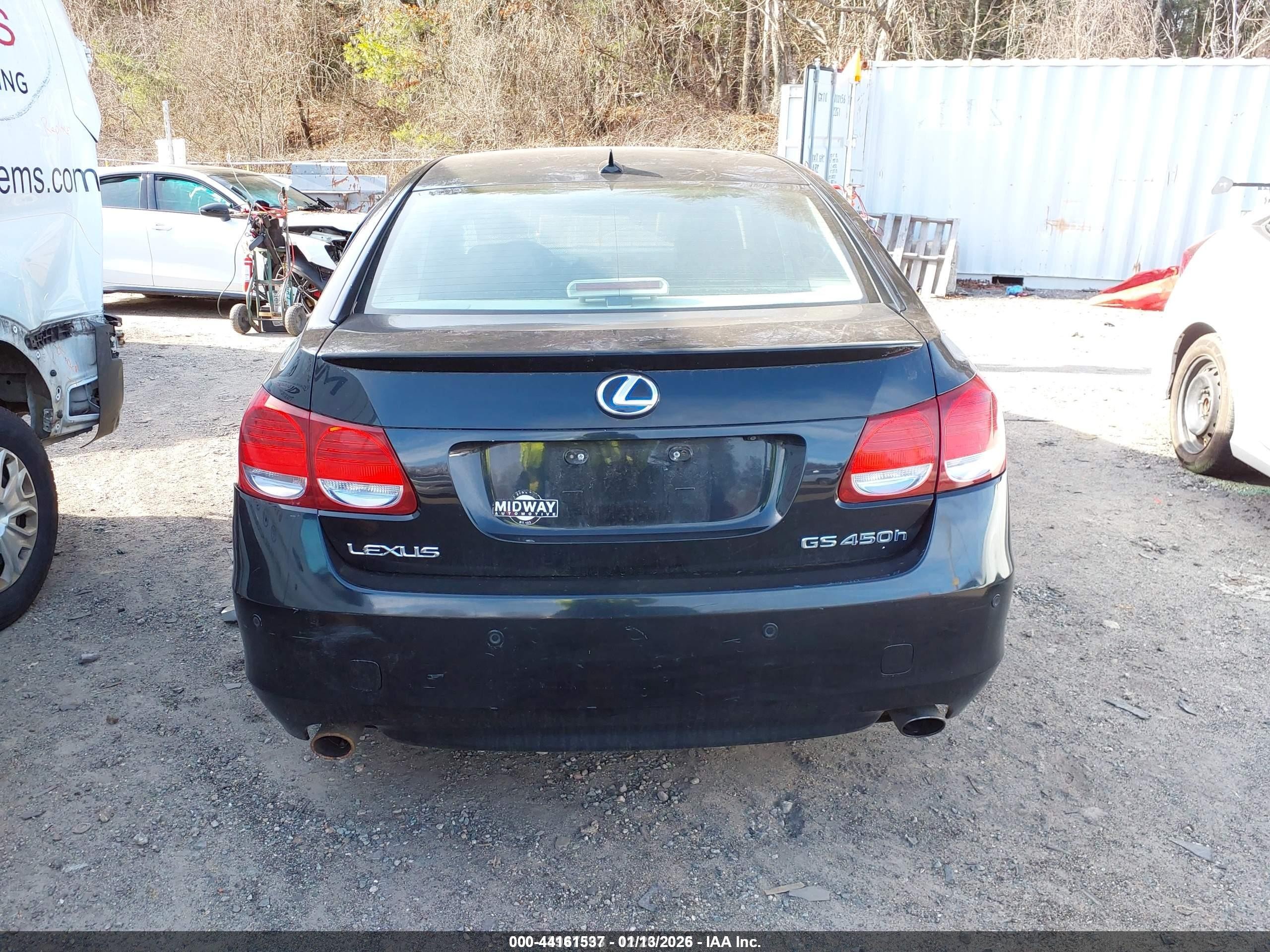 2008 Lexus Gs 450h   Black vin: JTHBC96S485012856