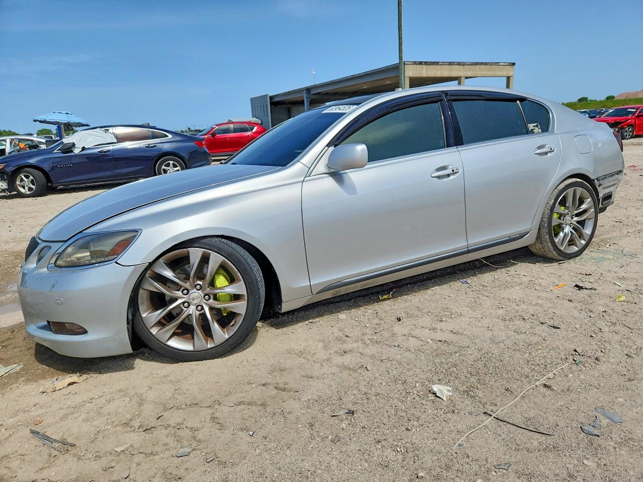 2007 Lexus Gs 450h Silver vin: JTHBC96S575001086