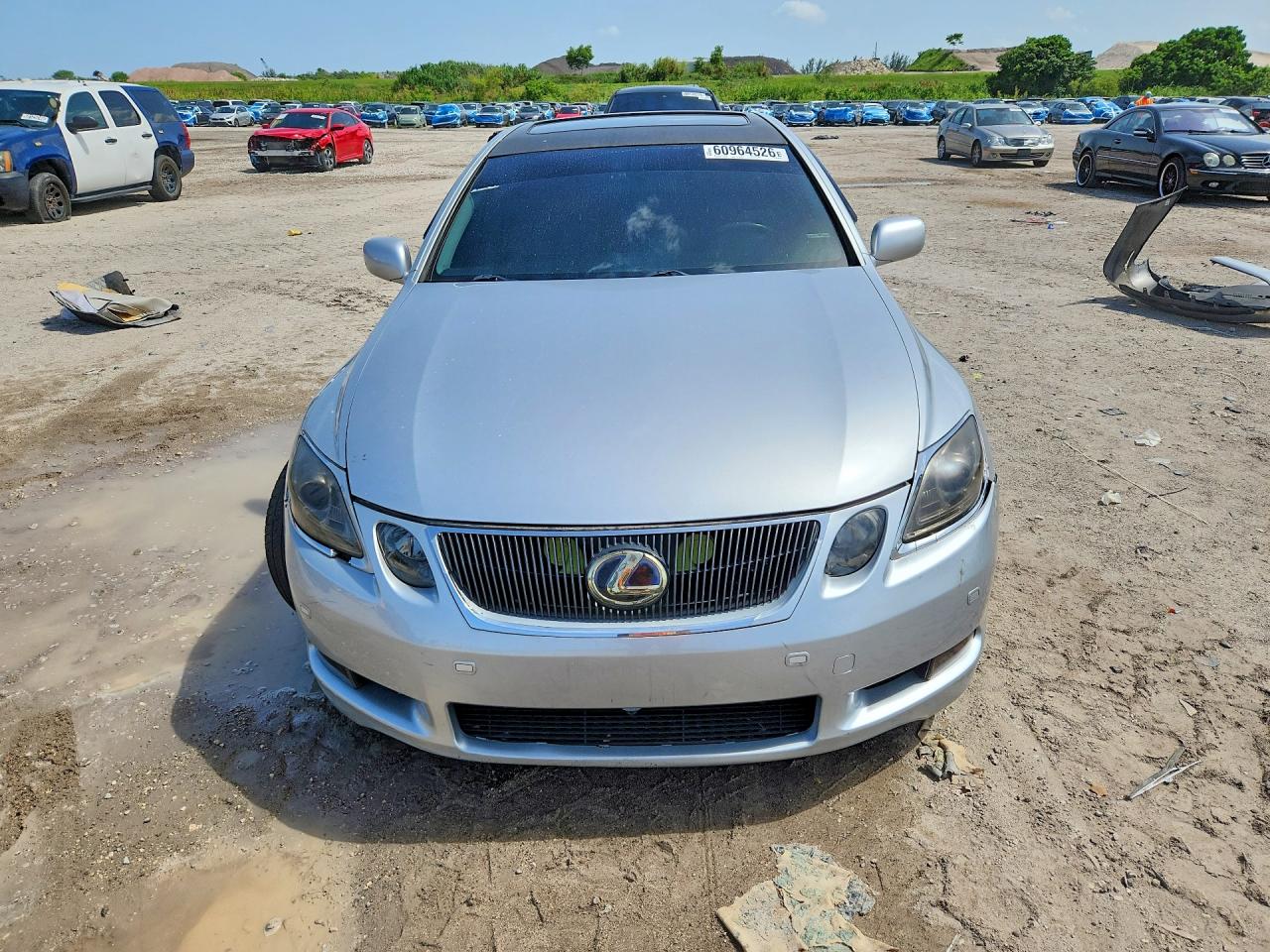 2007 Lexus Gs 450h Silver vin: JTHBC96S575001086