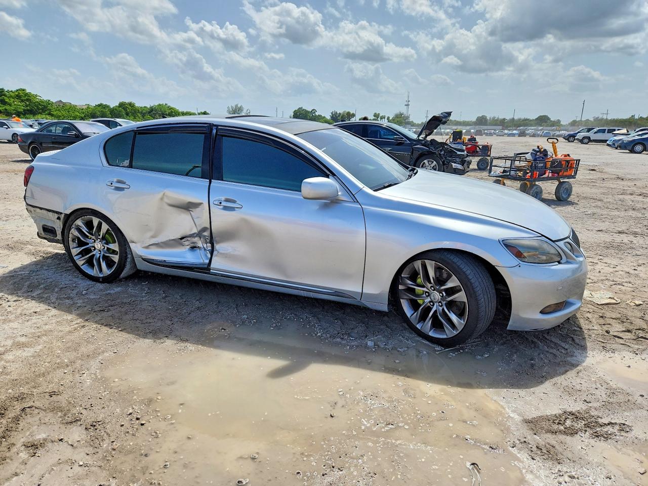 2007 Lexus Gs 450h Silver vin: JTHBC96S575001086